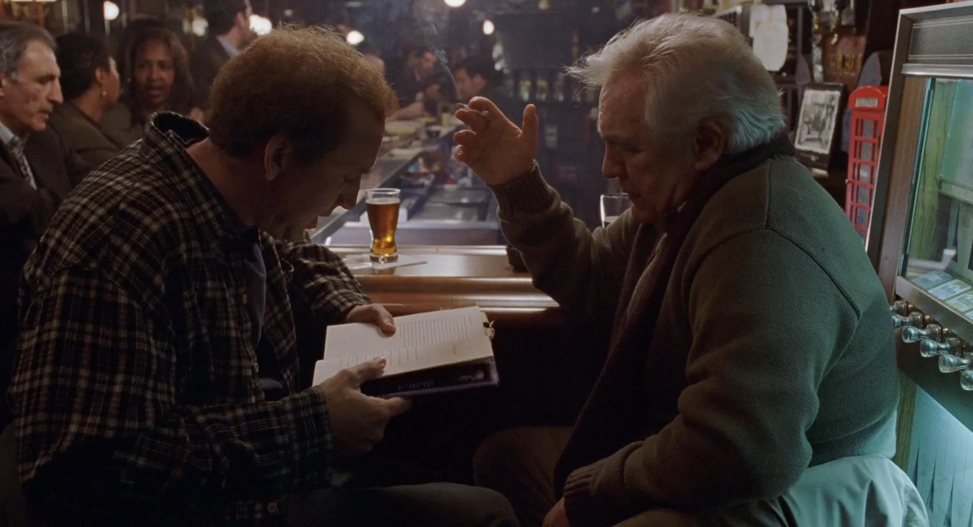 Nicolas Cage and Brian Cox in Adaptation. (2002)