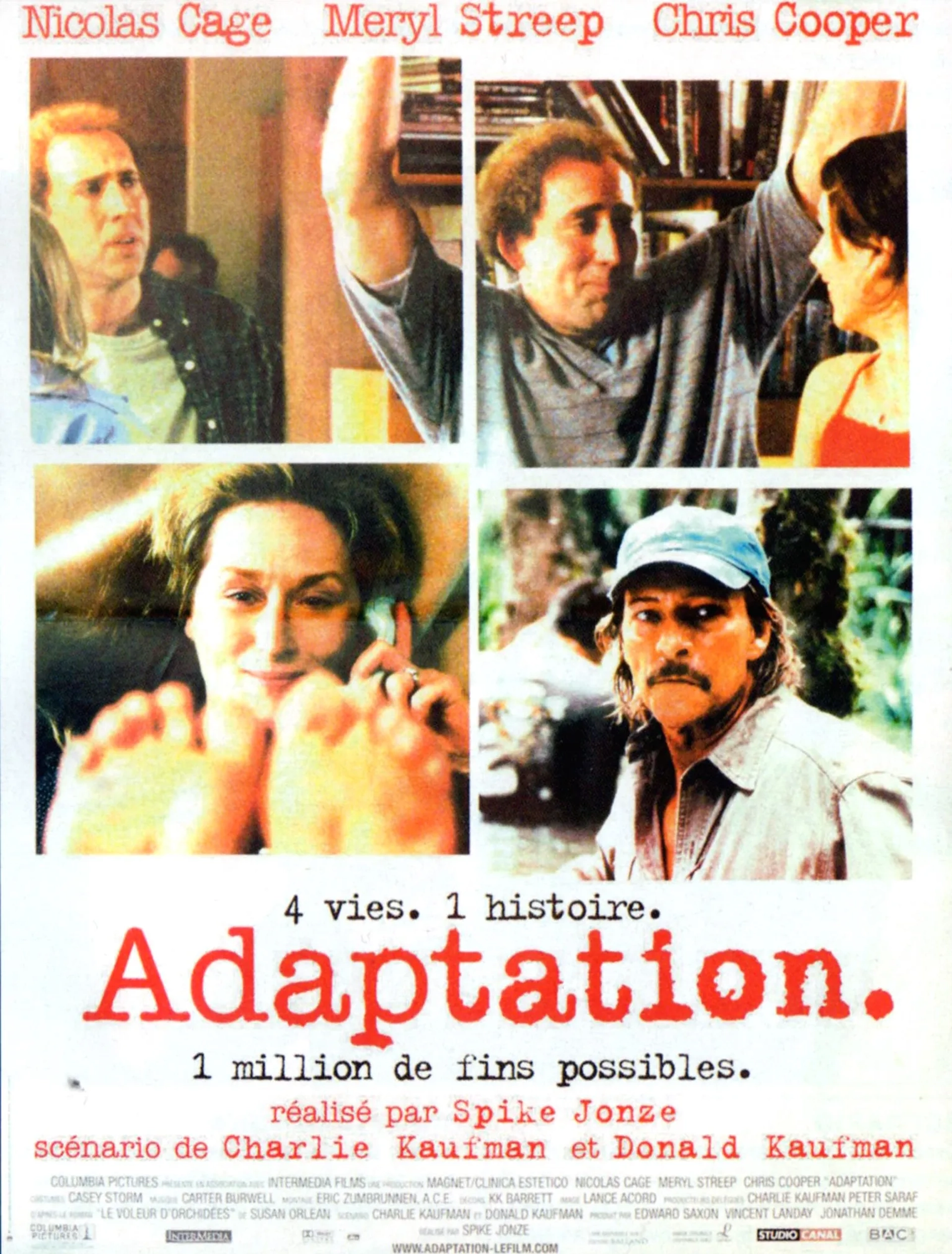 Nicolas Cage, Meryl Streep, and Chris Cooper in Adaptation. (2002)