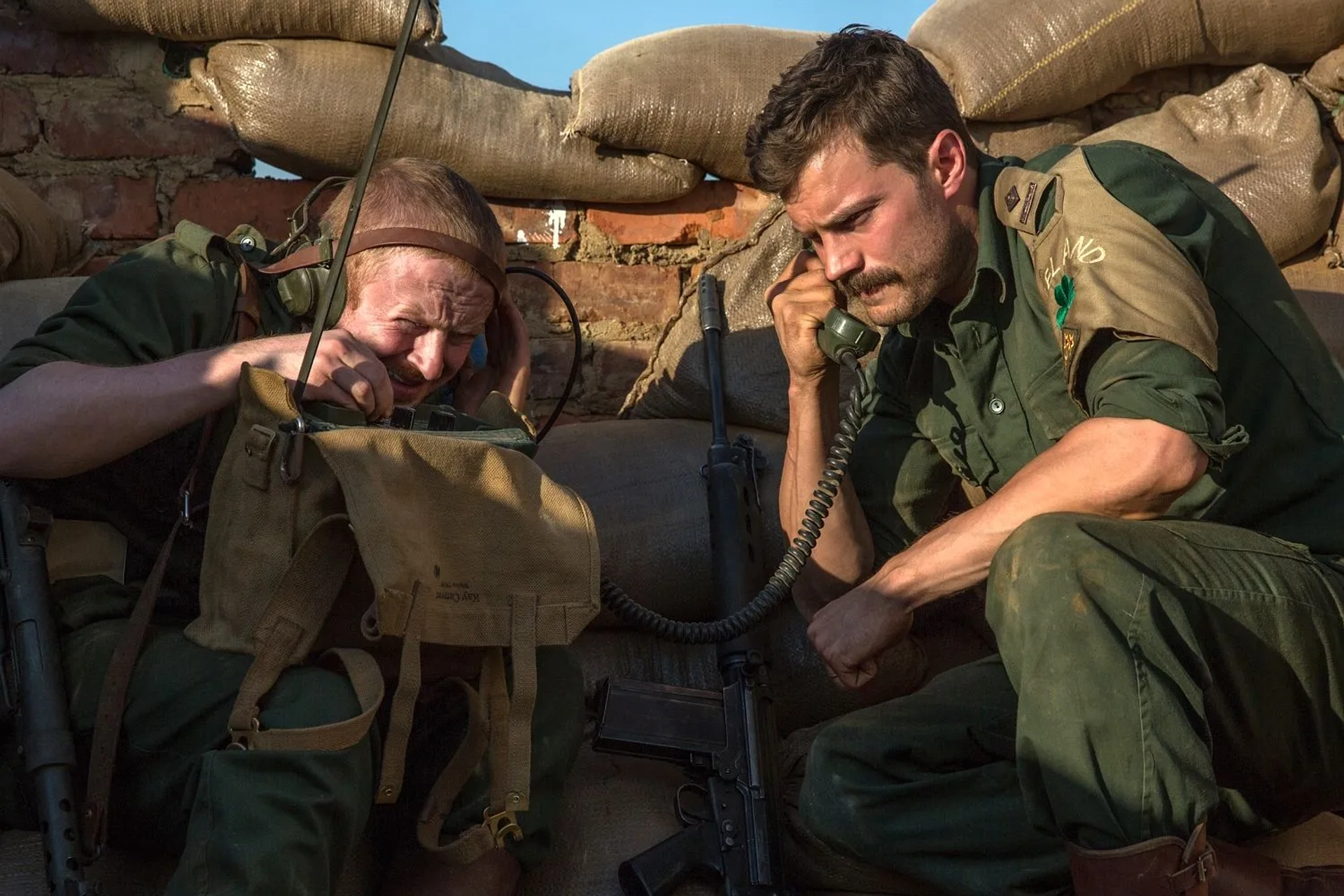 Jamie Dornan and Conor MacNeill in The Siege of Jadotville (2016)