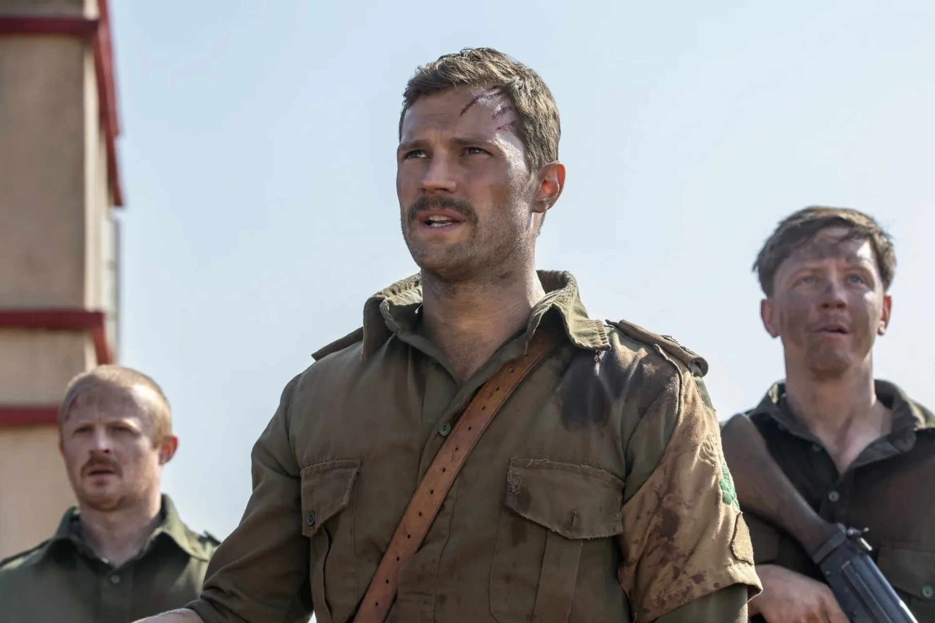 Jamie Dornan, Conor MacNeill, and Mike Noble in The Siege of Jadotville (2016)