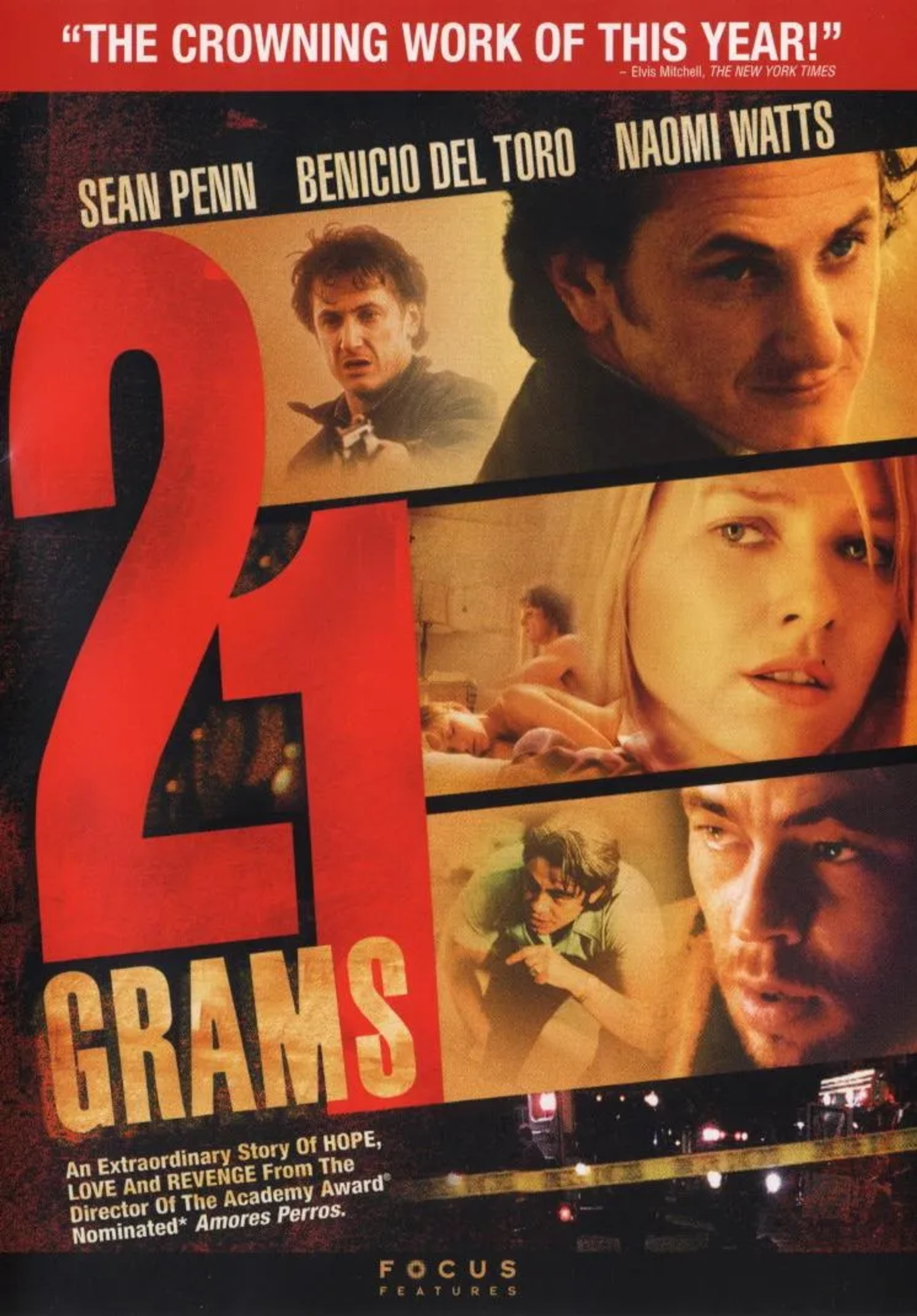 Sean Penn, Benicio Del Toro, and Naomi Watts in 21 Grams (2003)