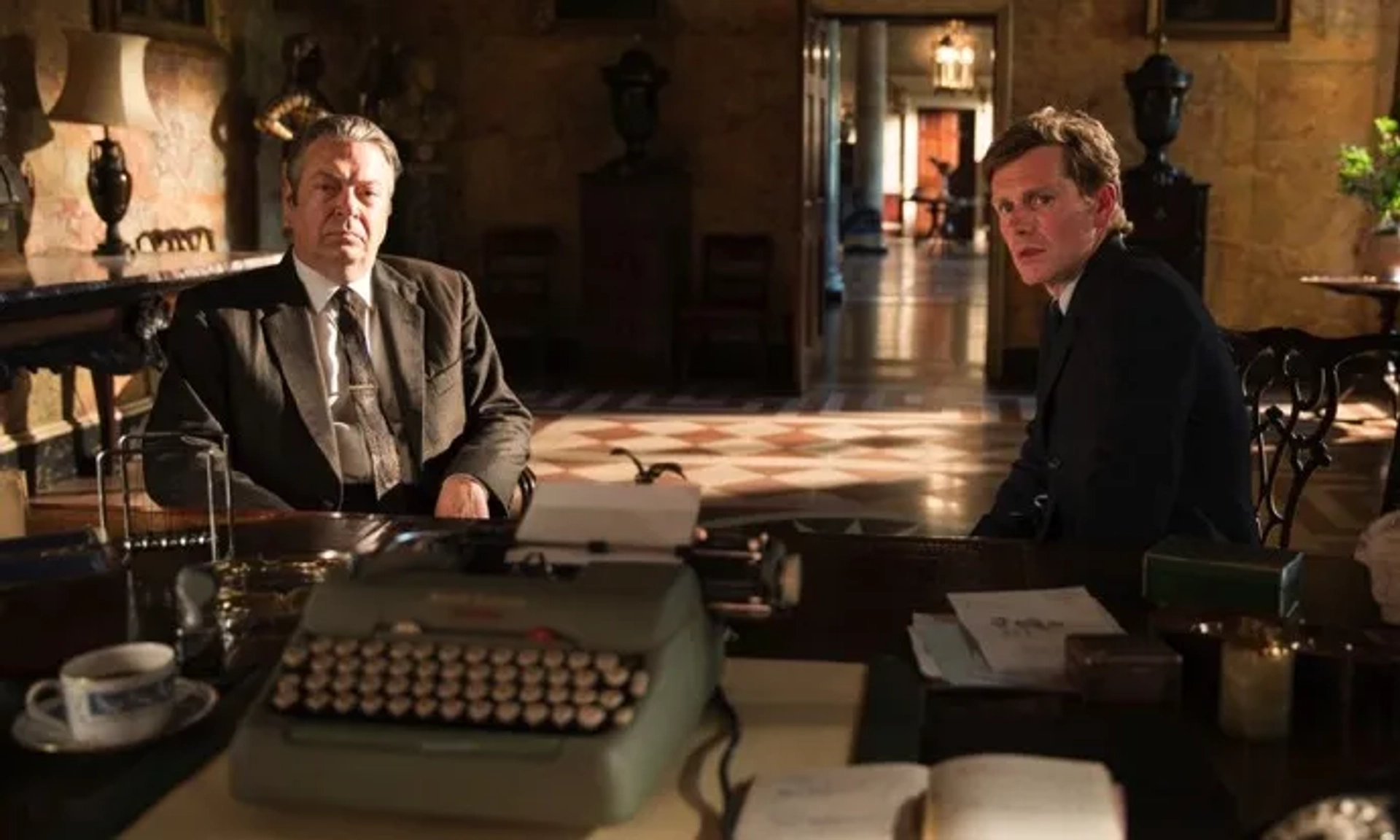 Roger Allam and Shaun Evans in Endeavour (2012)