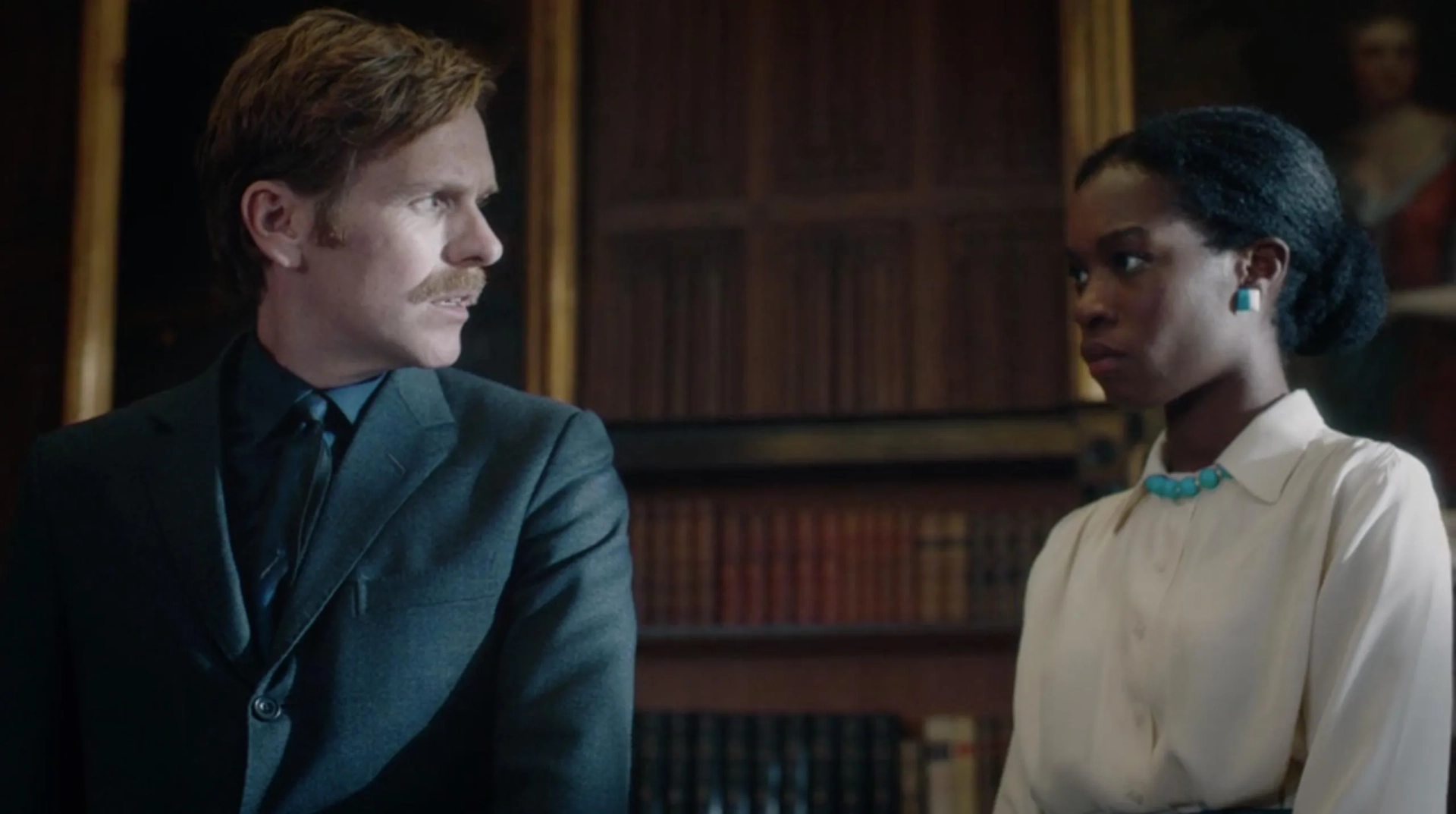 Shaun Evans and Precious Mustapha in Endeavour (2012)