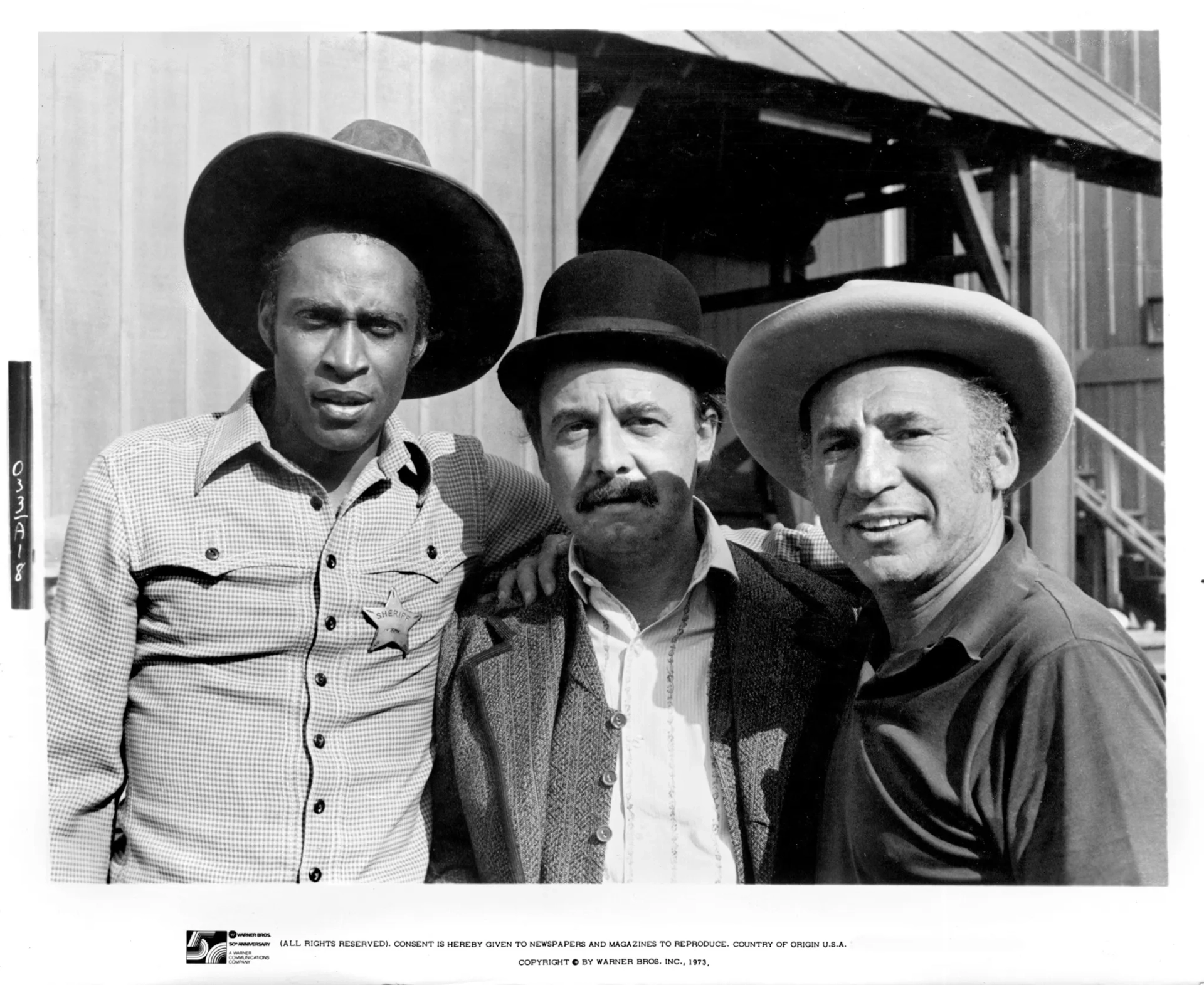 Mel Brooks, Cleavon Little, and John Hillerman in Blazing Saddles (1974)