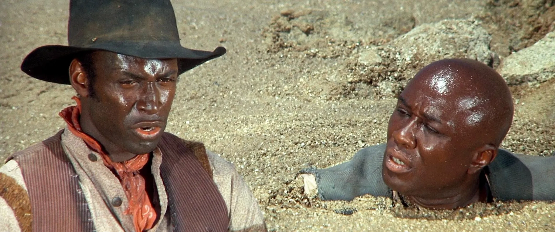 Cleavon Little and Charles McGregor in Blazing Saddles (1974)