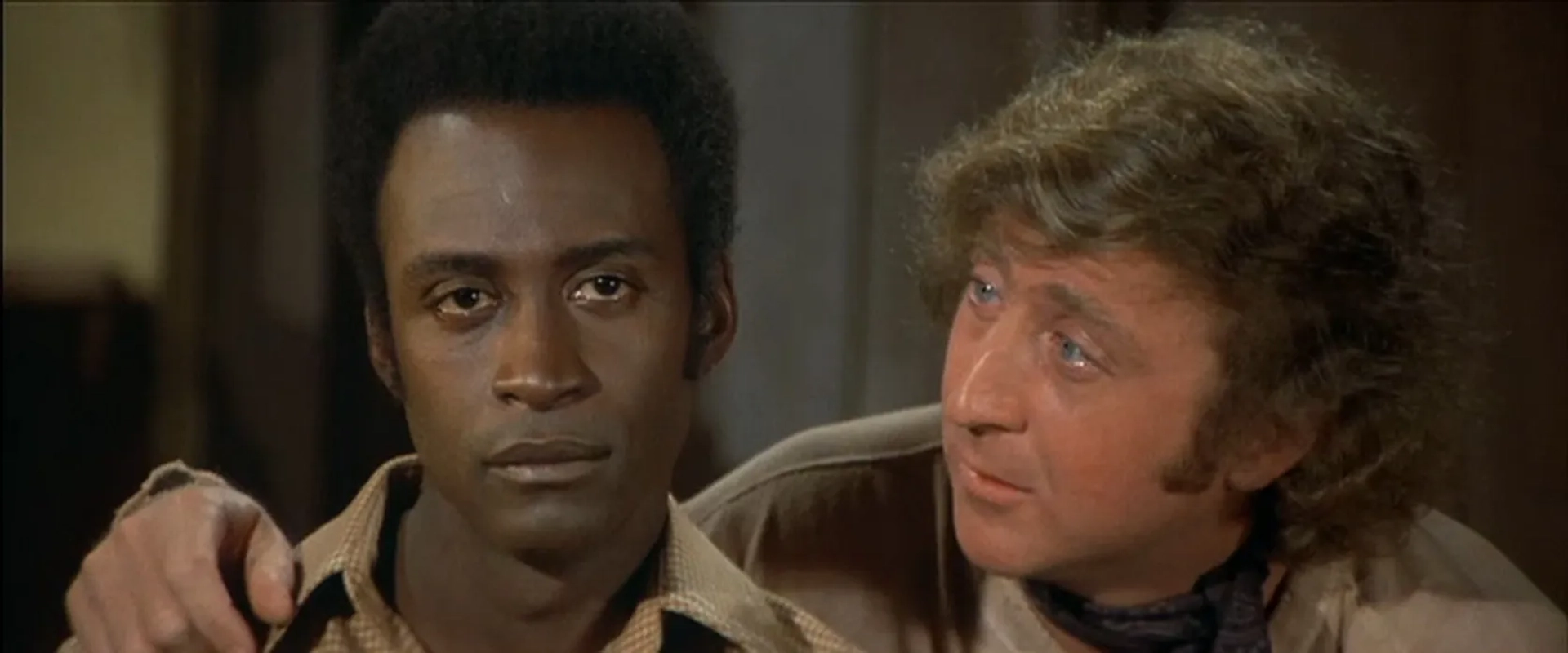 Gene Wilder and Cleavon Little in Blazing Saddles (1974)