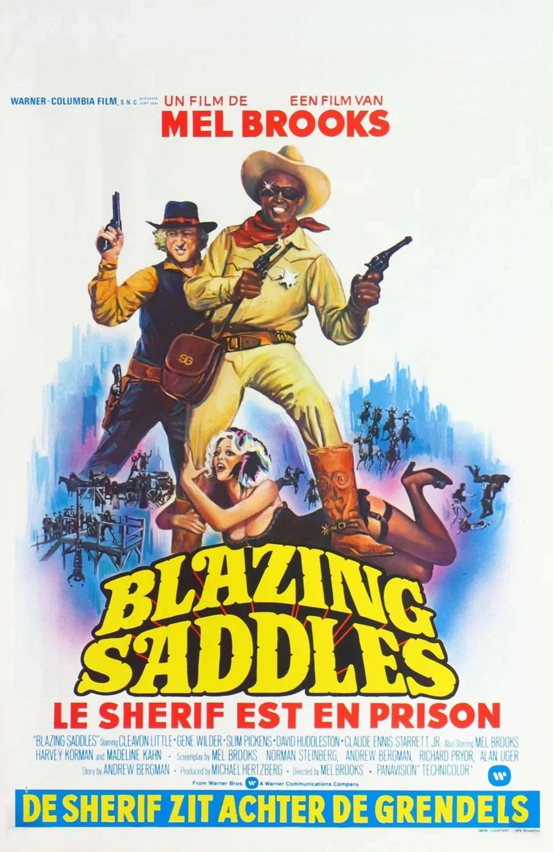 Gene Wilder and Cleavon Little in Blazing Saddles (1974)