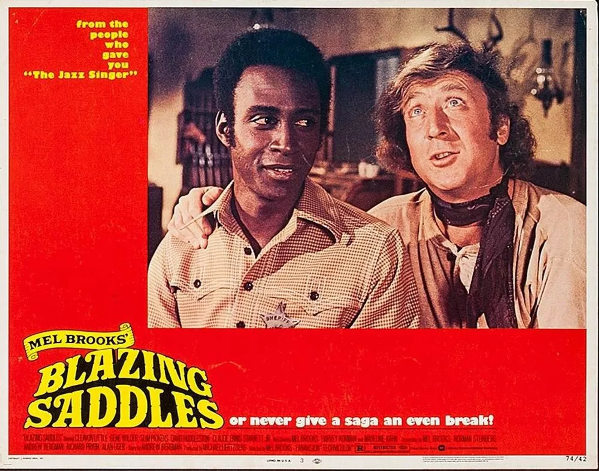 Gene Wilder and Cleavon Little in Blazing Saddles (1974)