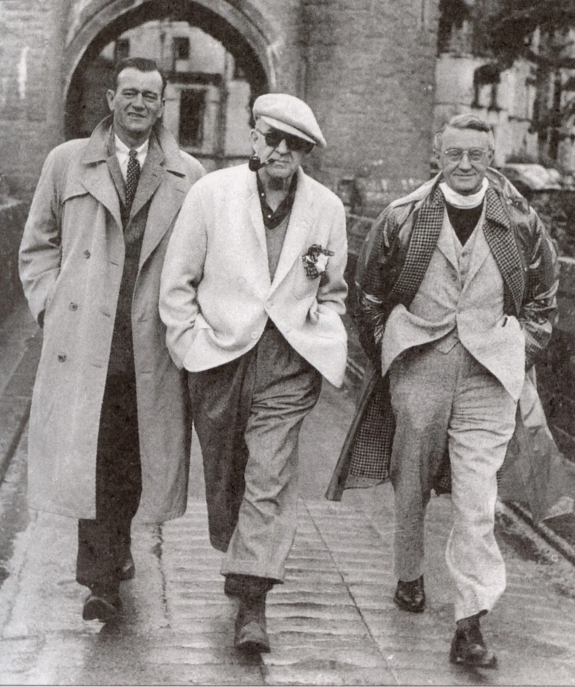 John Wayne, John Ford, and Arthur Shields in The Quiet Man (1952)