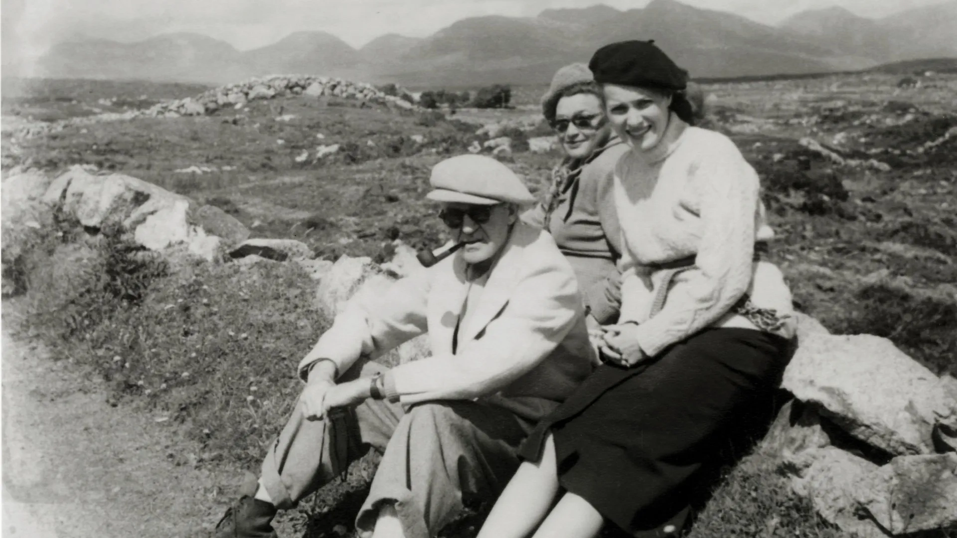 Maureen O'Hara and John Ford in The Quiet Man (1952)