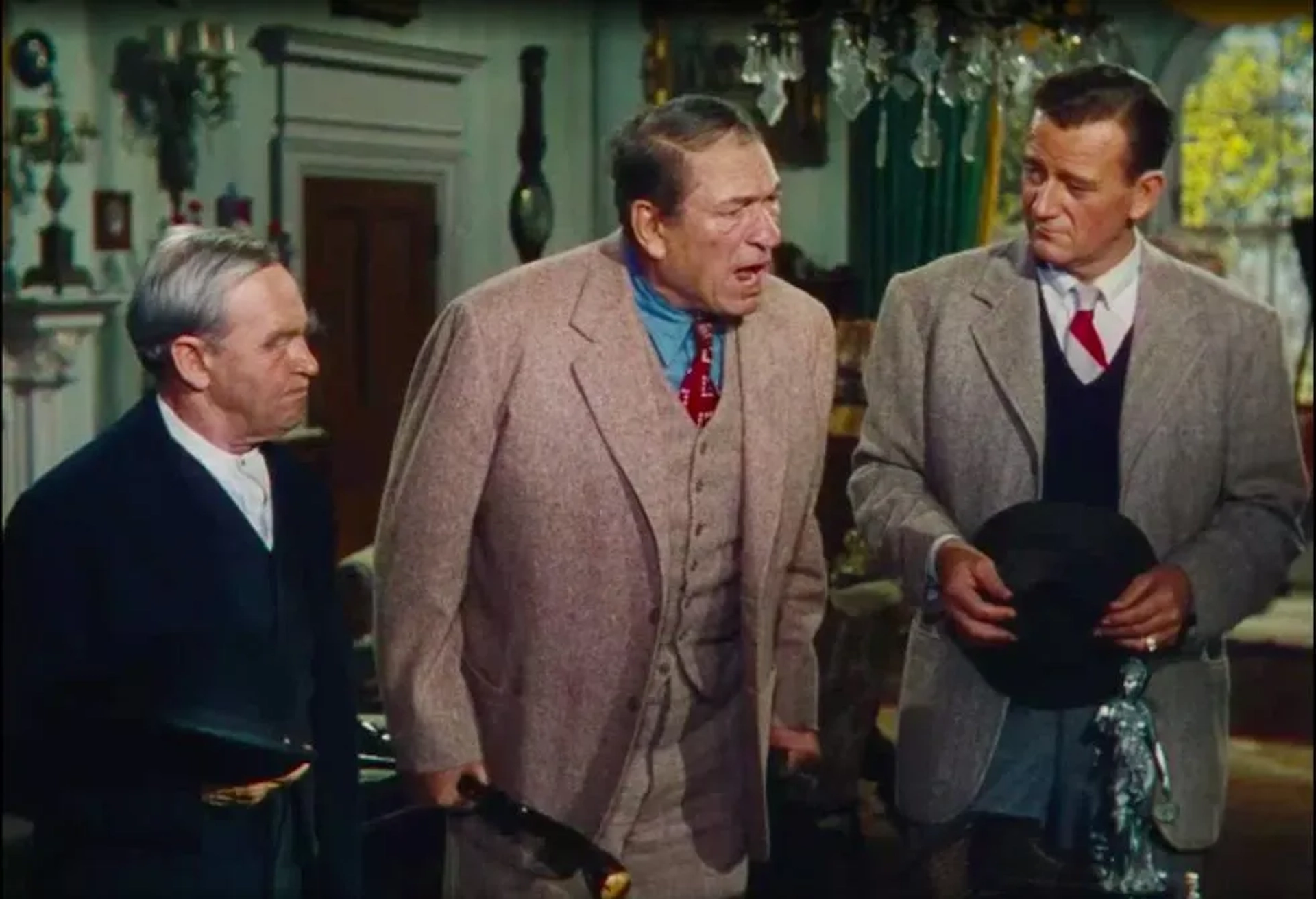 John Wayne, Barry Fitzgerald, and Victor McLaglen in The Quiet Man (1952)