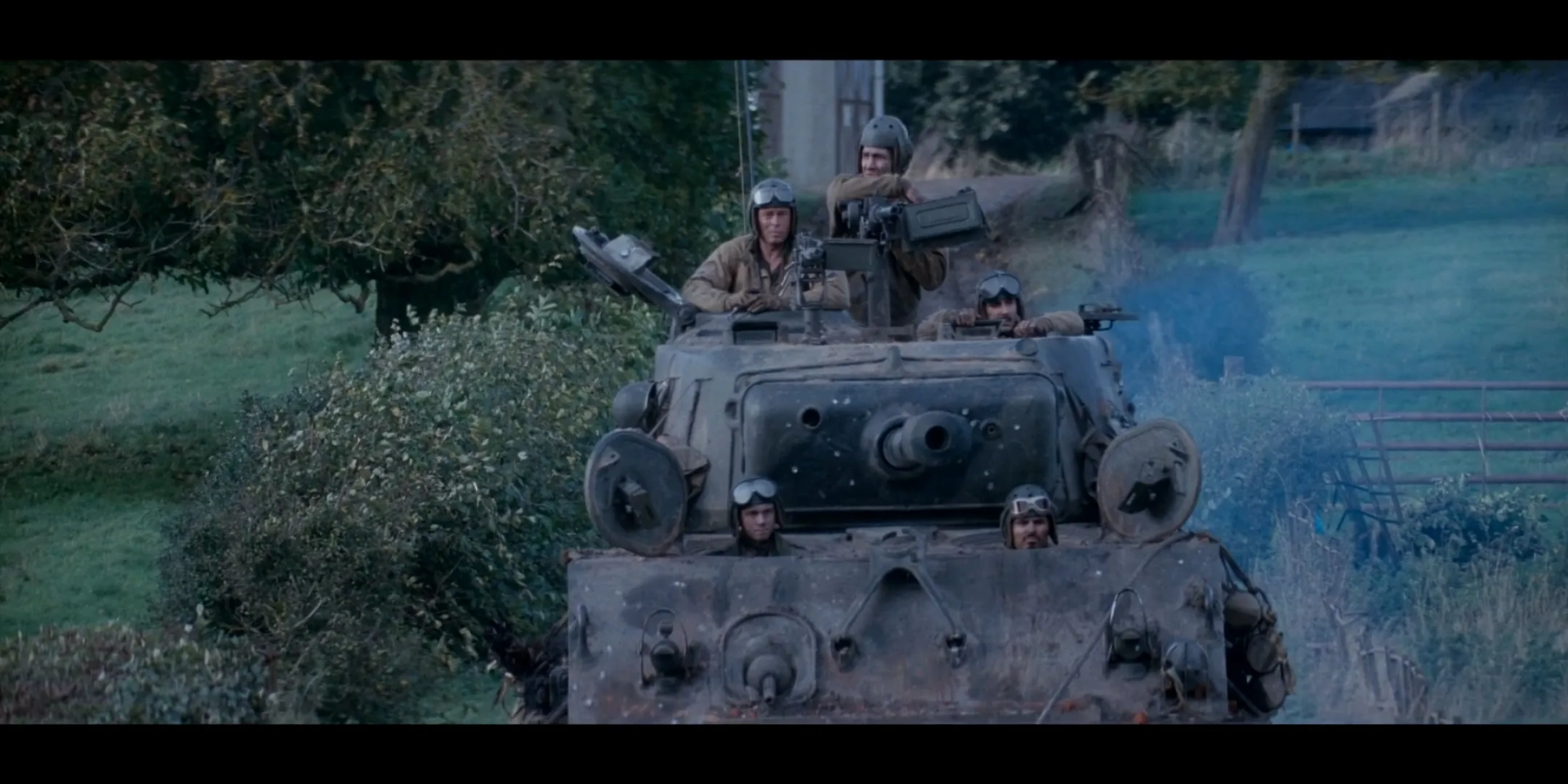 Brad Pitt, Shia LaBeouf, Logan Lerman, Michael Peña, and Jon Bernthal in Fury (2014)