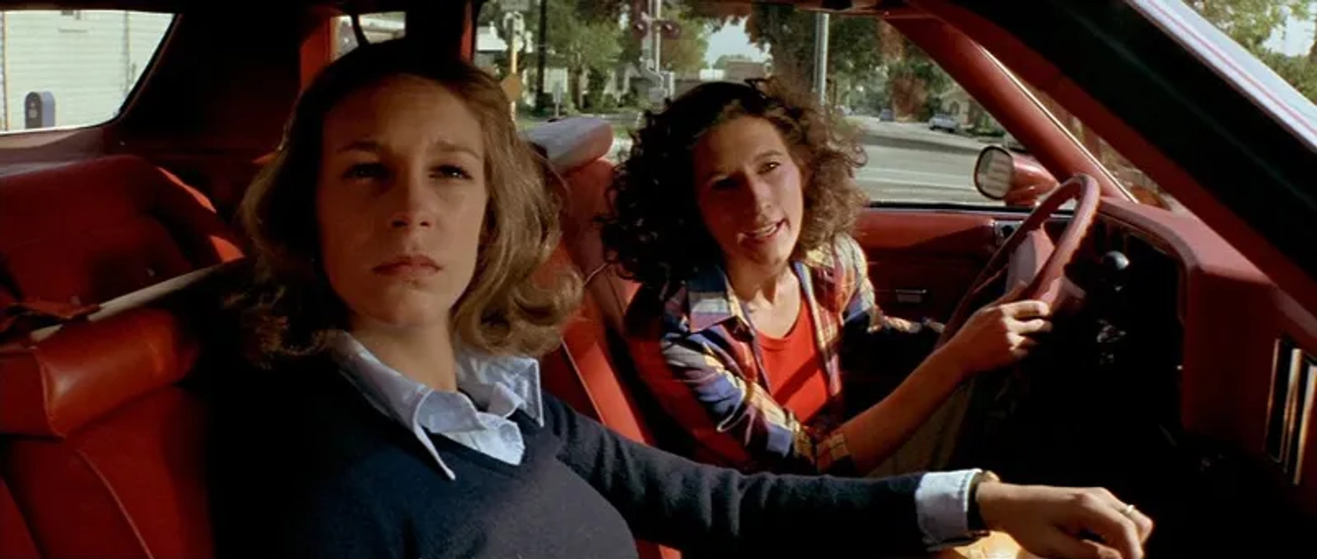 Jamie Lee Curtis and Nancy Kyes in Halloween (1978)