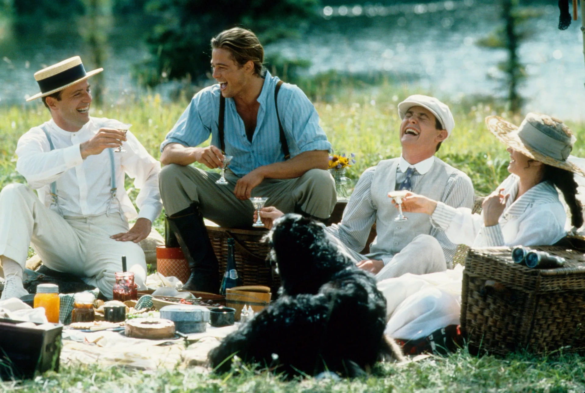 Brad Pitt, Julia Ormond, Aidan Quinn, and Henry Thomas in Legends of the Fall (1994)