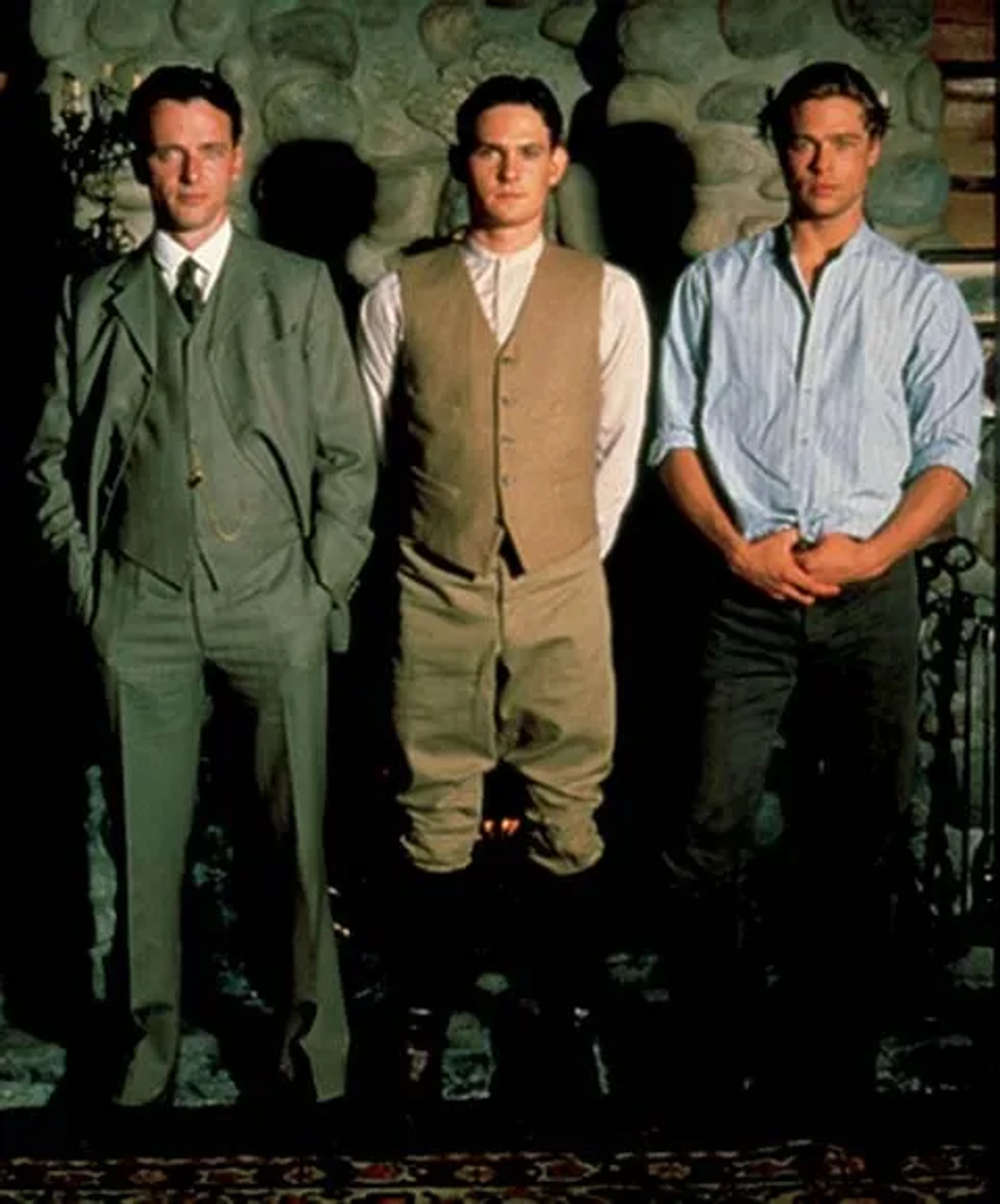 Brad Pitt, Aidan Quinn, and Henry Thomas in Legends of the Fall (1994)