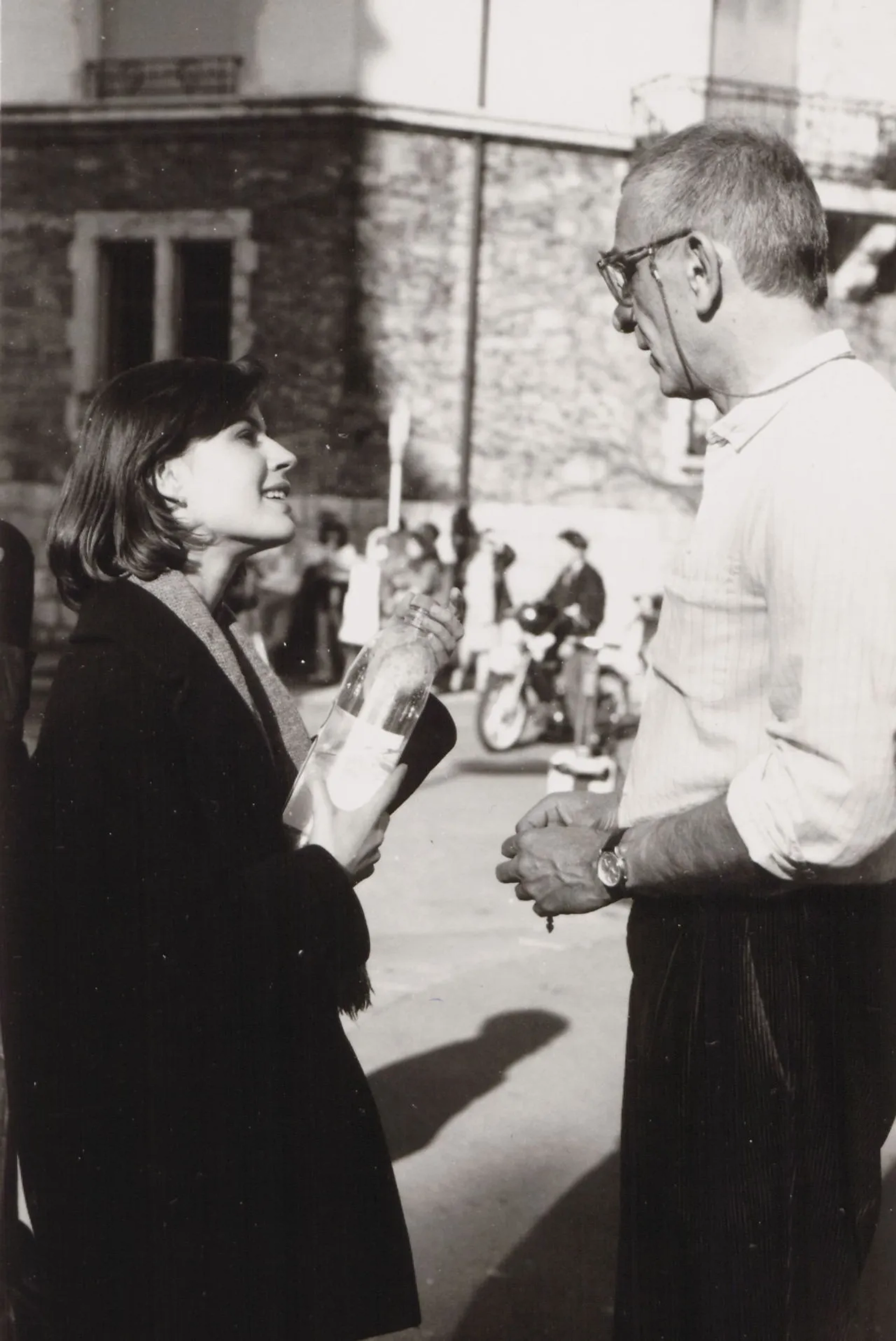 Irène Jacob and Krzysztof Kieslowski in The Double Life of Véronique (1991)