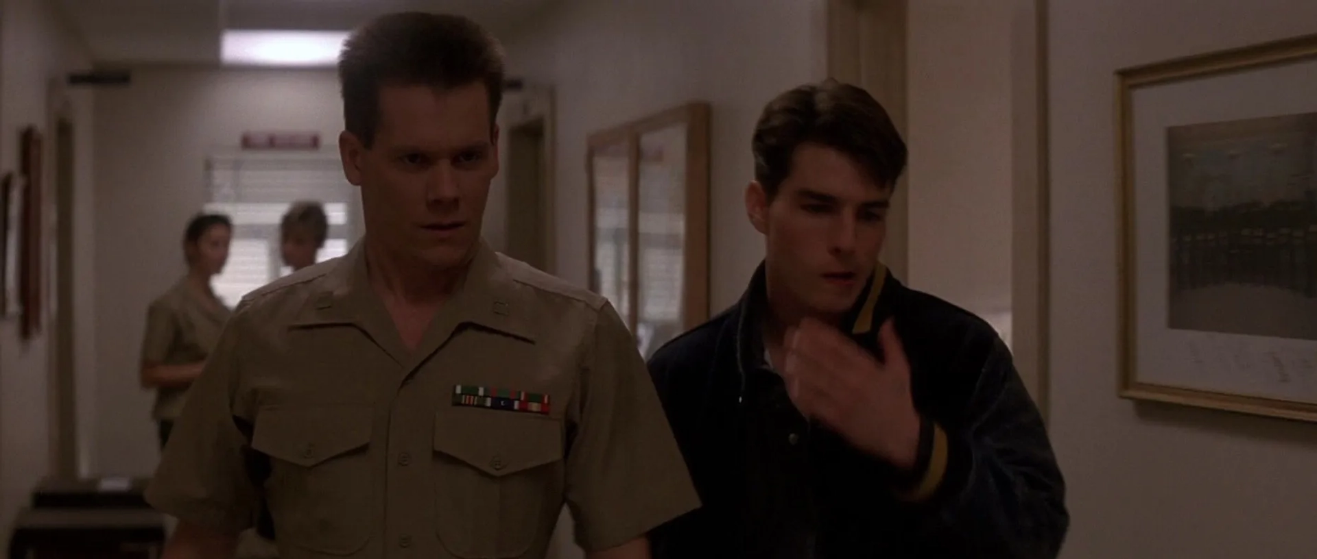 Kevin Bacon and Tom Cruise in A Few Good Men (1992)