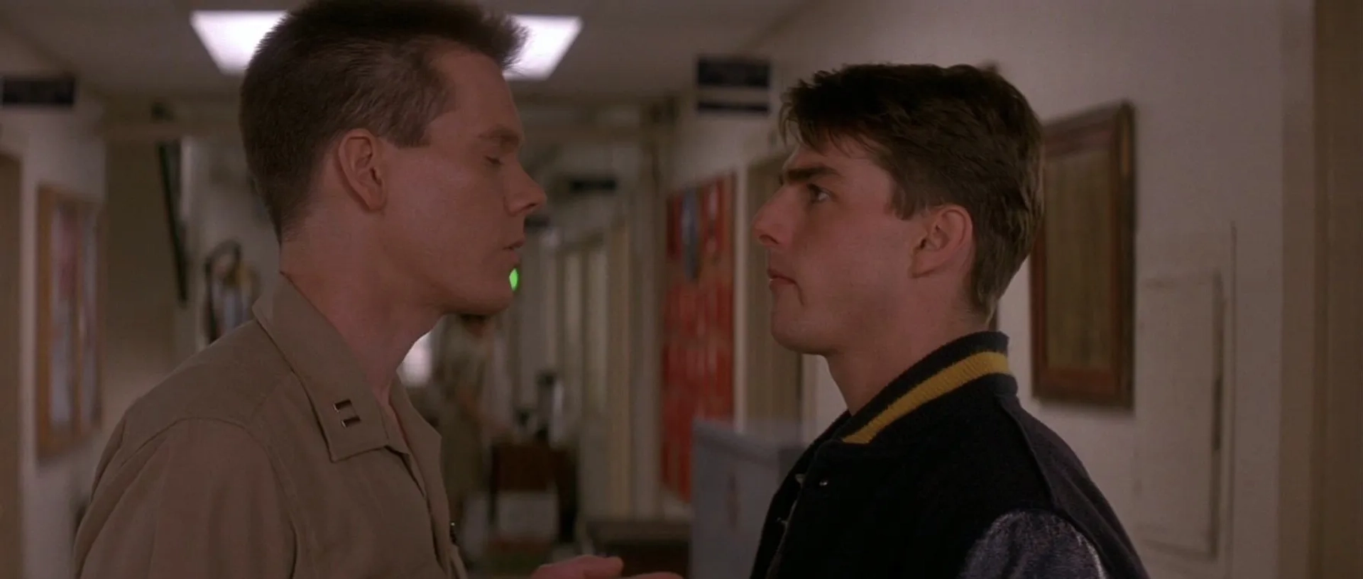 Kevin Bacon and Tom Cruise in A Few Good Men (1992)