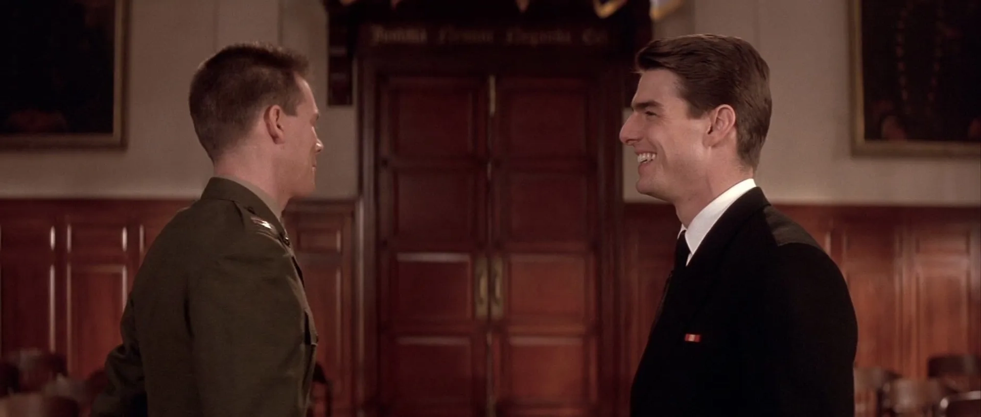 Kevin Bacon and Tom Cruise in A Few Good Men (1992)