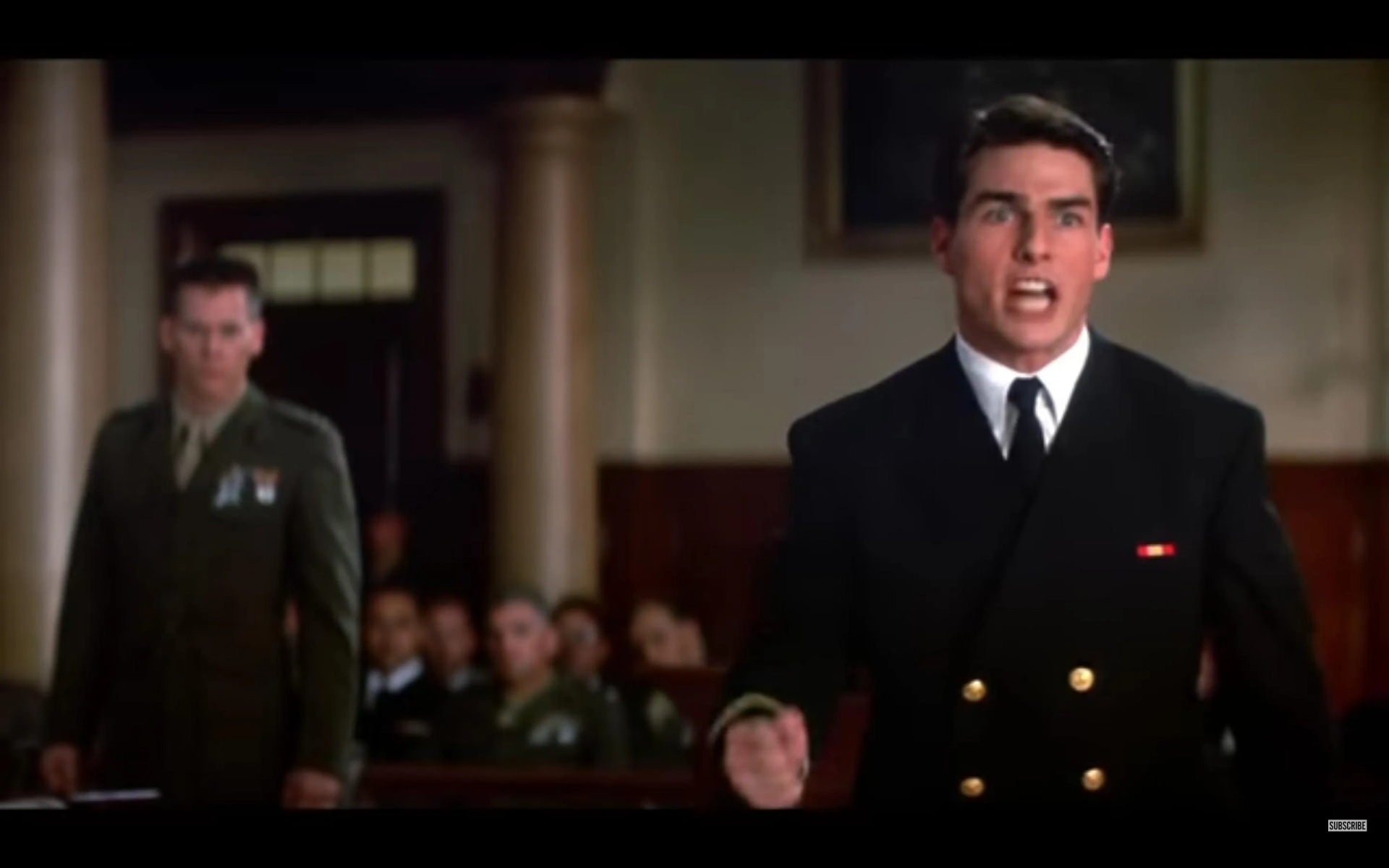 Kevin Bacon and Tom Cruise in A Few Good Men (1992)