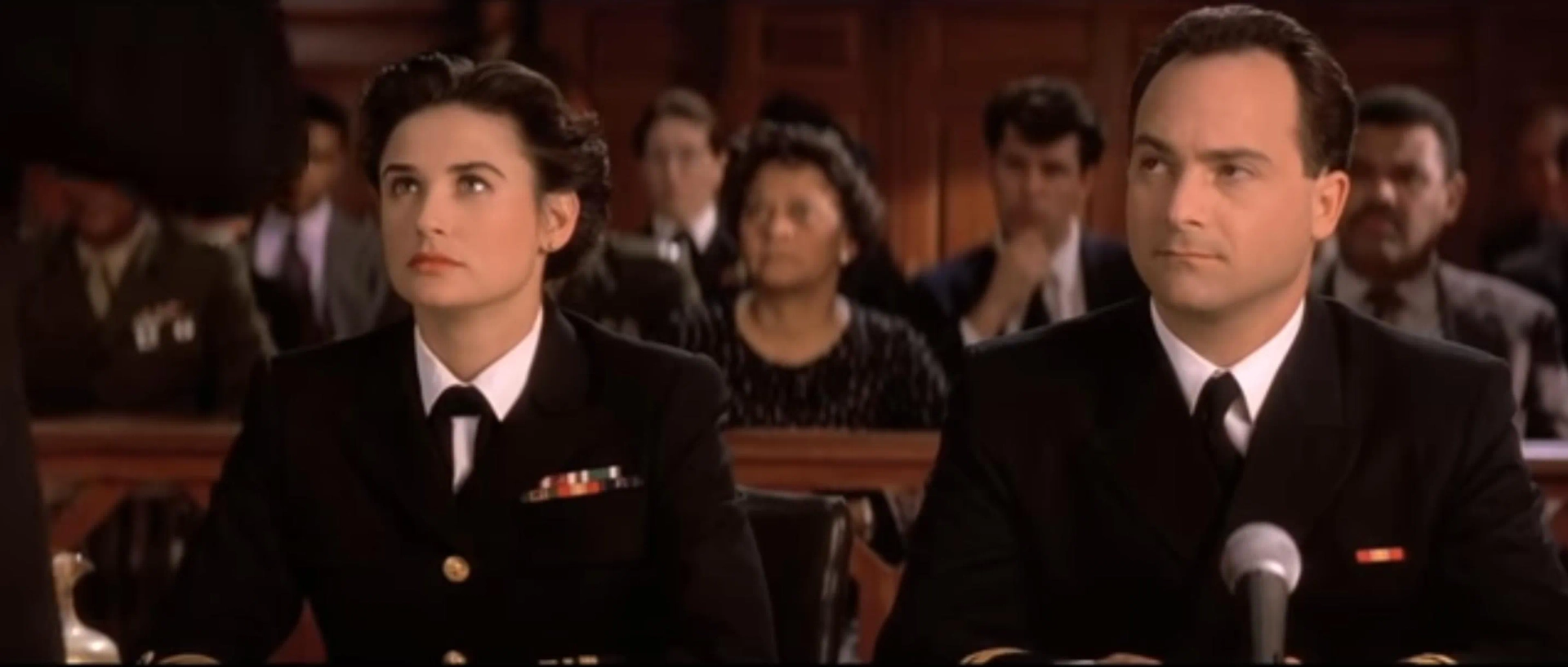 Demi Moore and Kevin Pollak in A Few Good Men (1992)