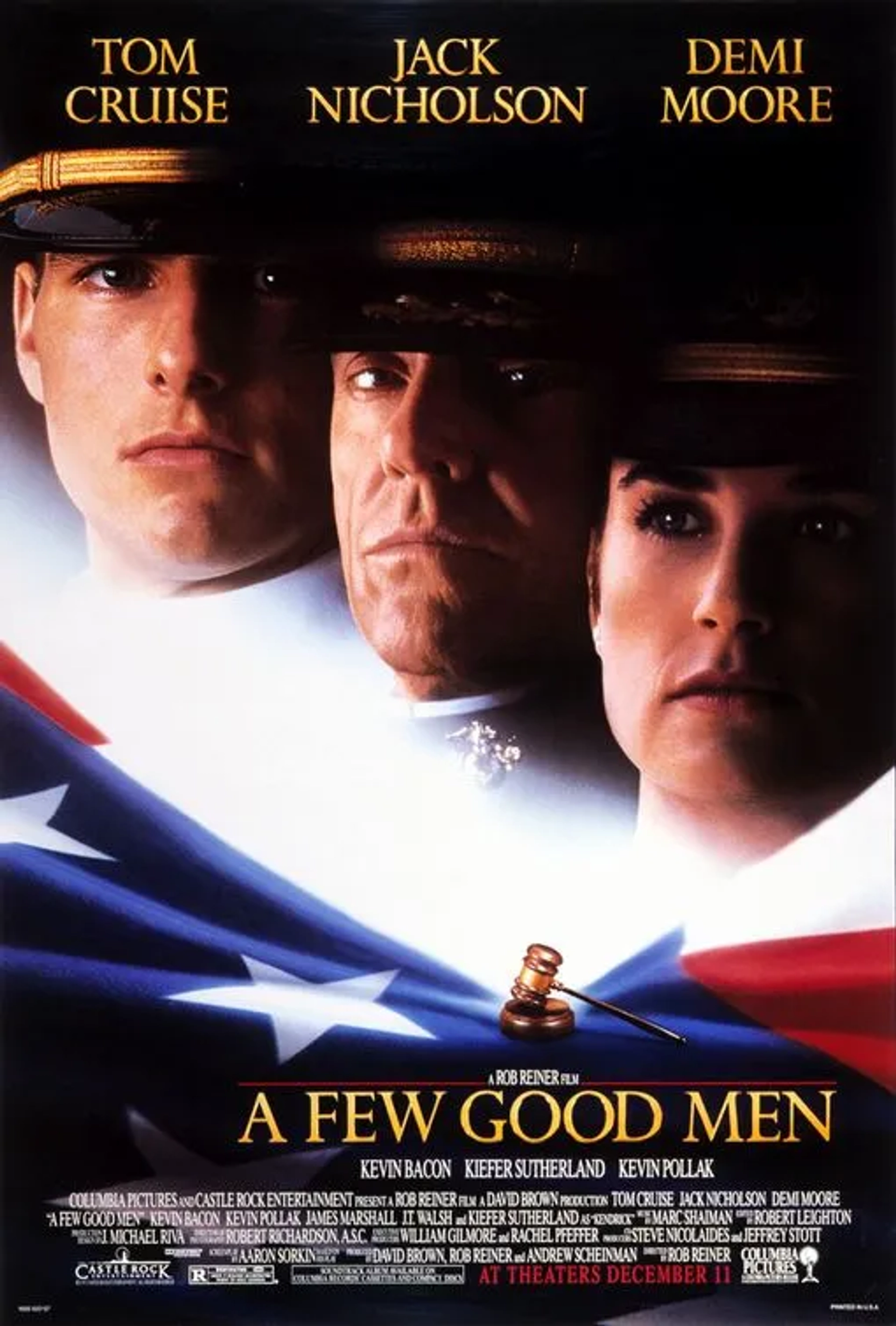 Tom Cruise, Demi Moore, and Jack Nicholson in A Few Good Men (1992)