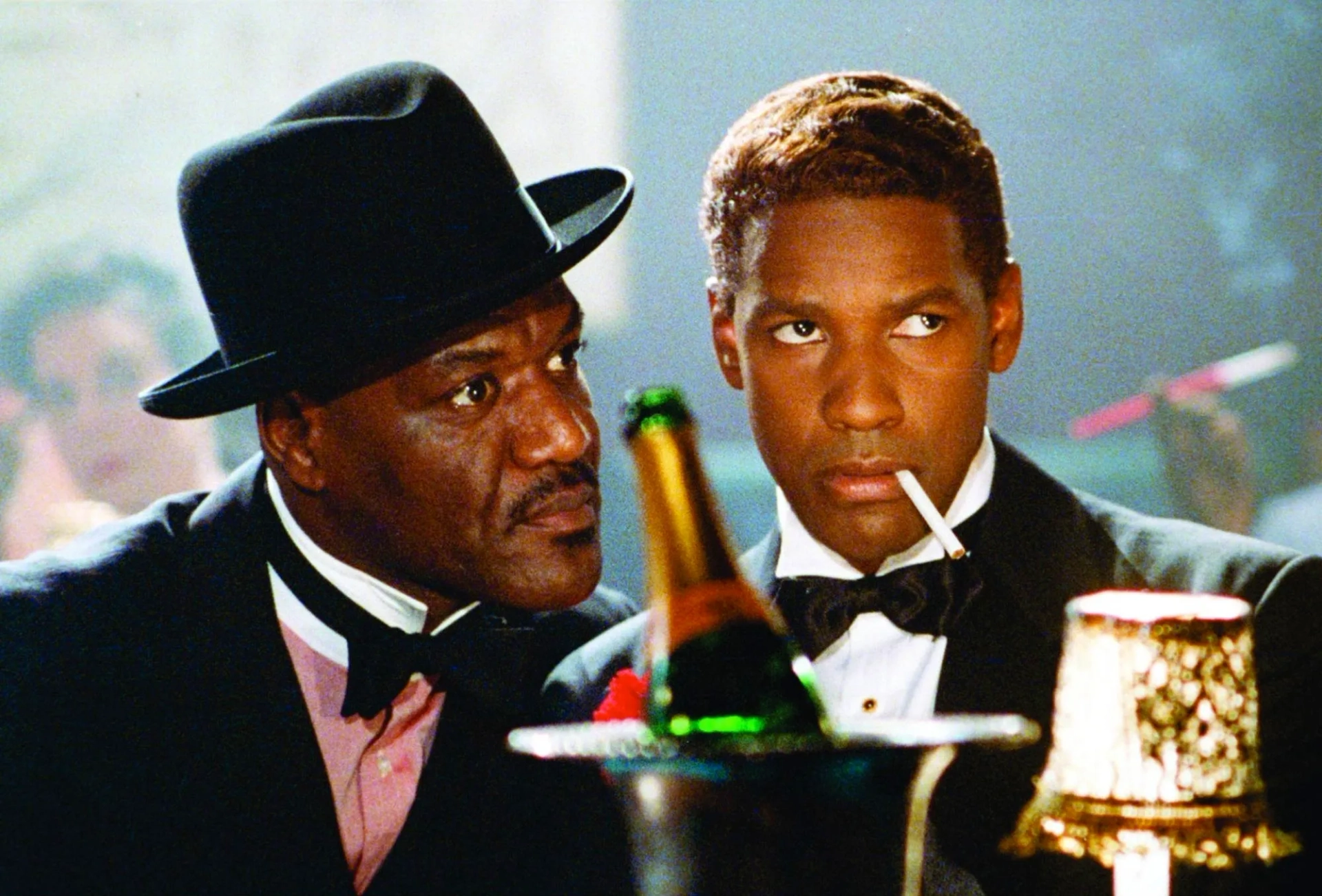 Denzel Washington and Delroy Lindo in Malcolm X (1992)