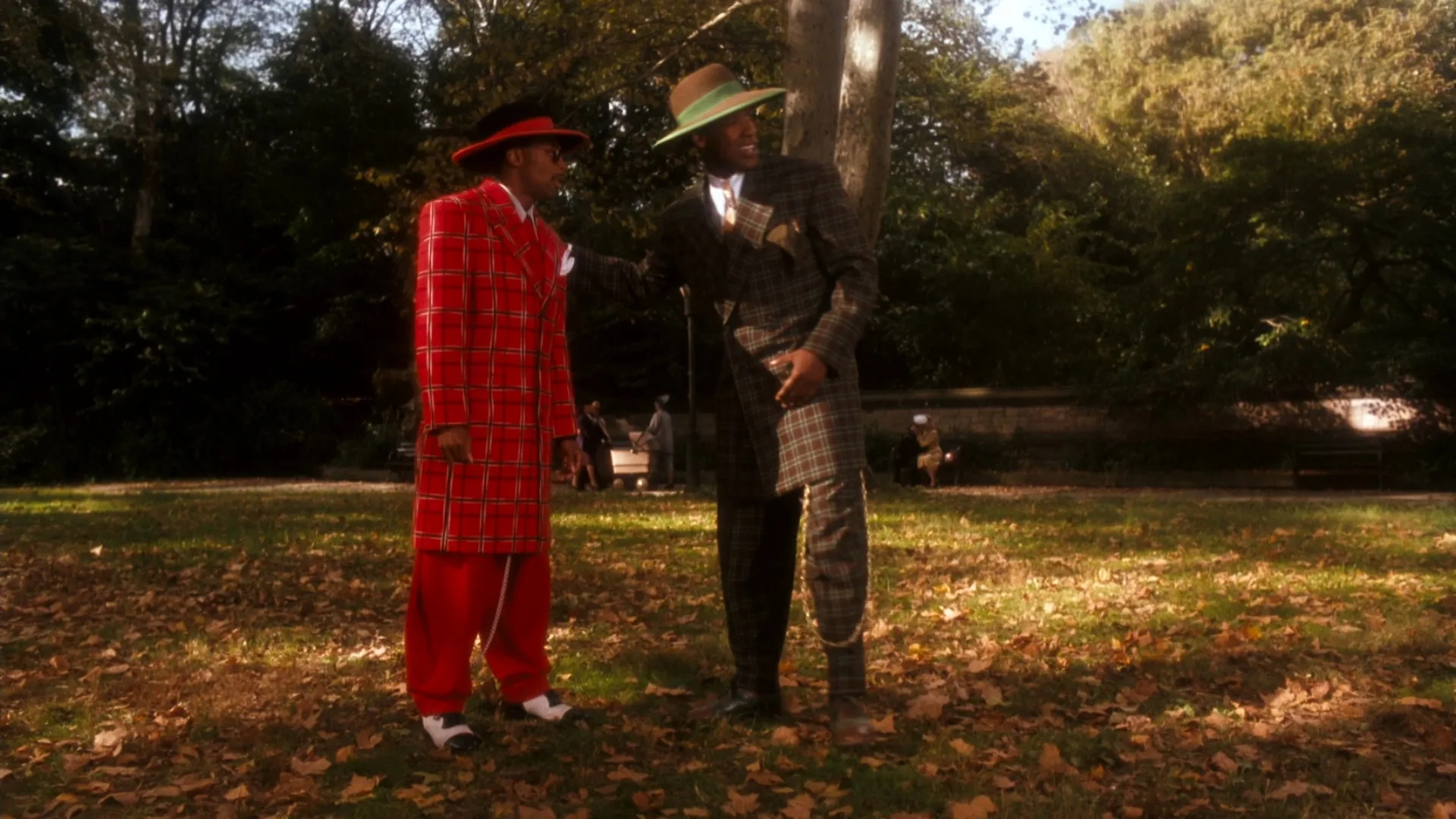 Denzel Washington and Spike Lee in Malcolm X (1992)