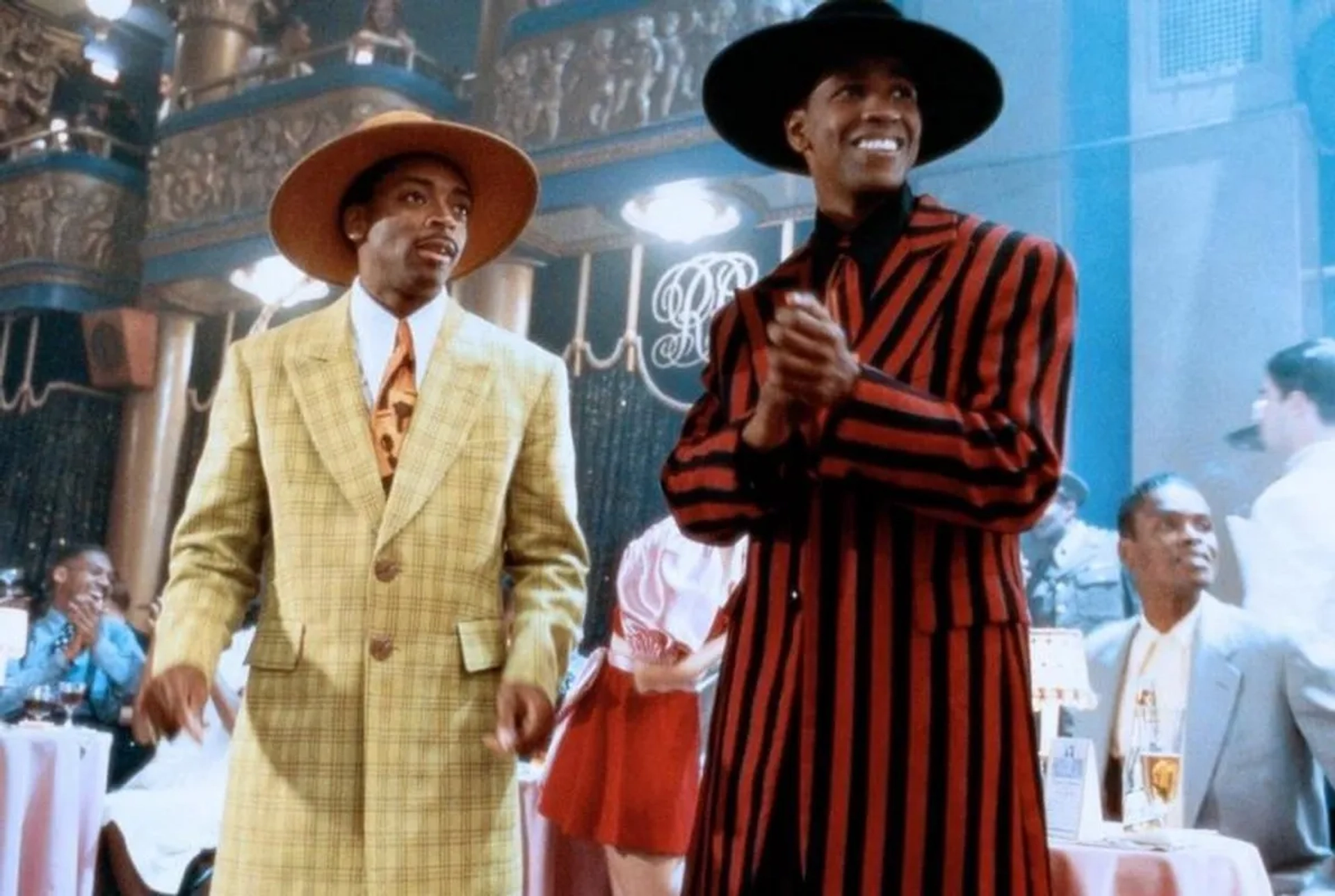 Denzel Washington and Spike Lee in Malcolm X (1992)