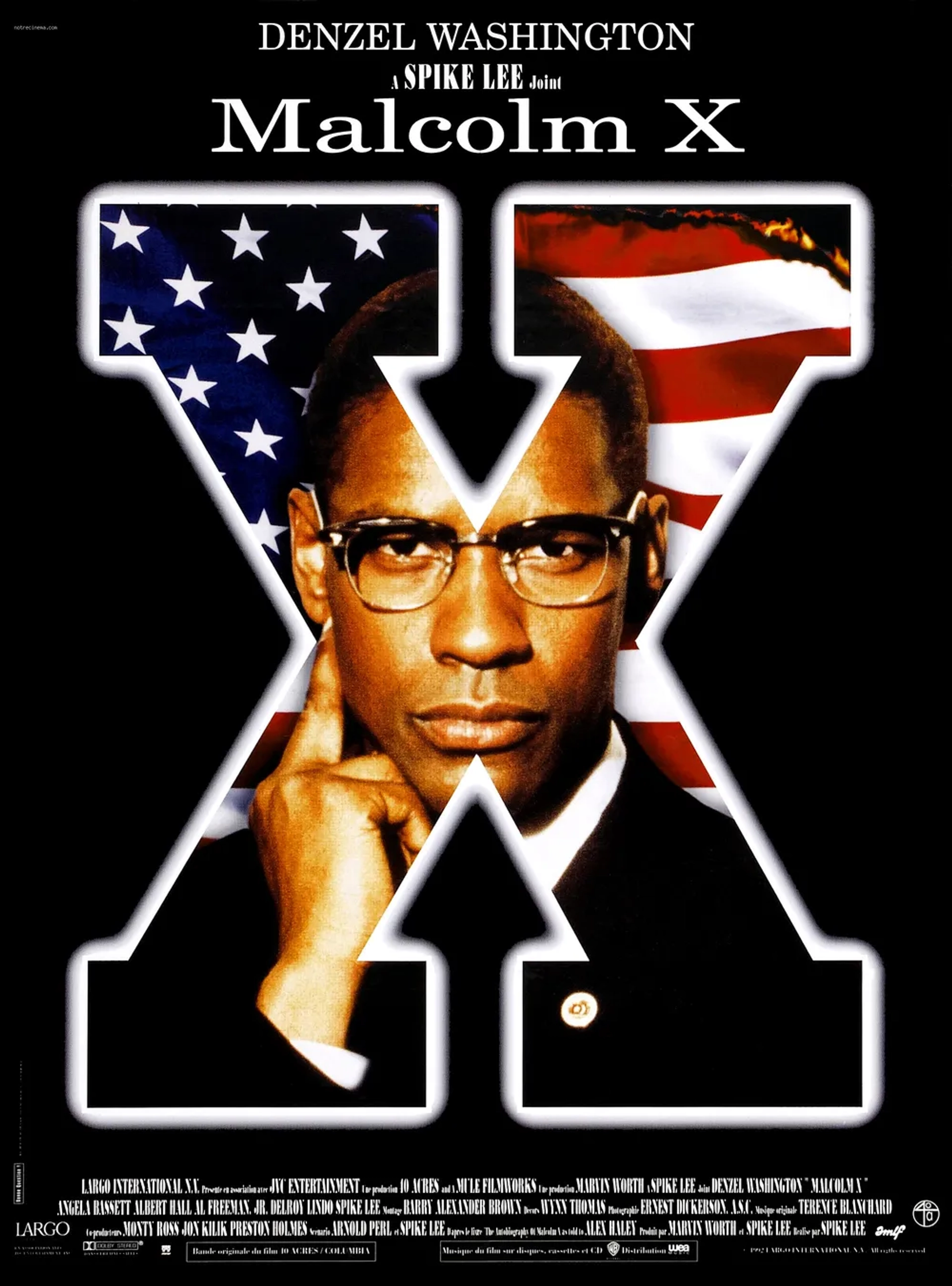 Denzel Washington in Malcolm X (1992)