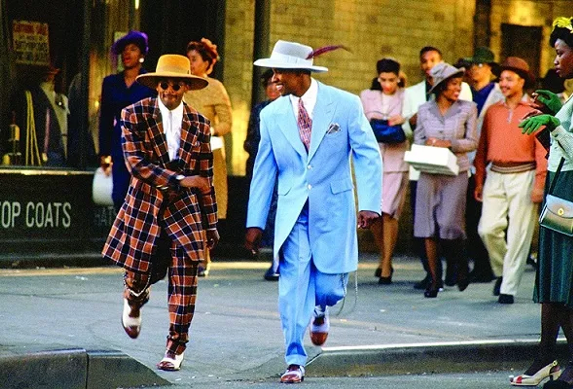 Denzel Washington and Spike Lee in Malcolm X (1992)