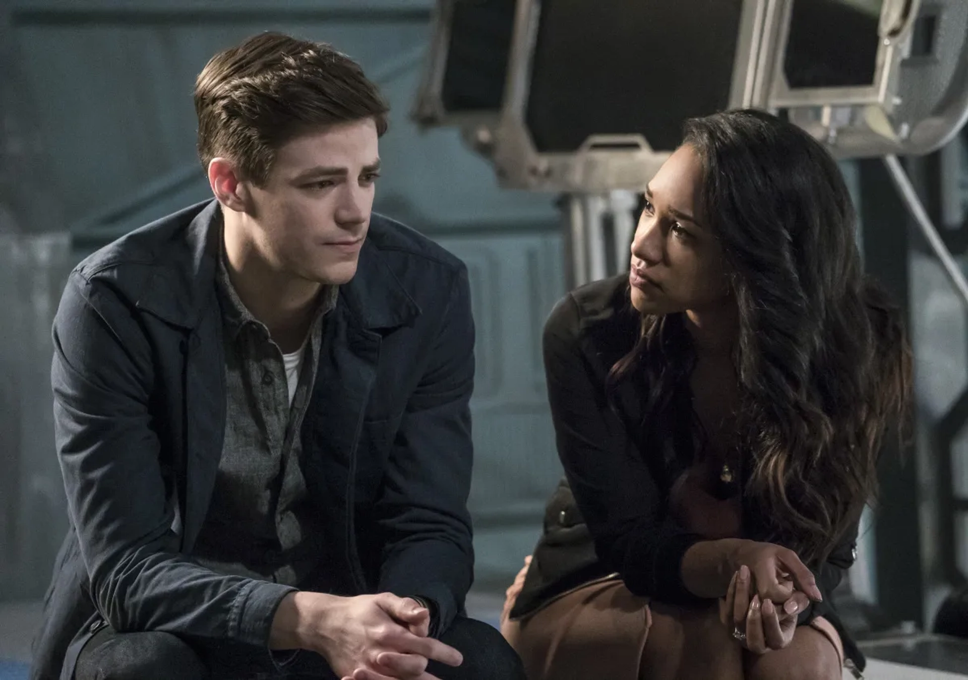 Grant Gustin and Candice Patton in The Flash (2014)