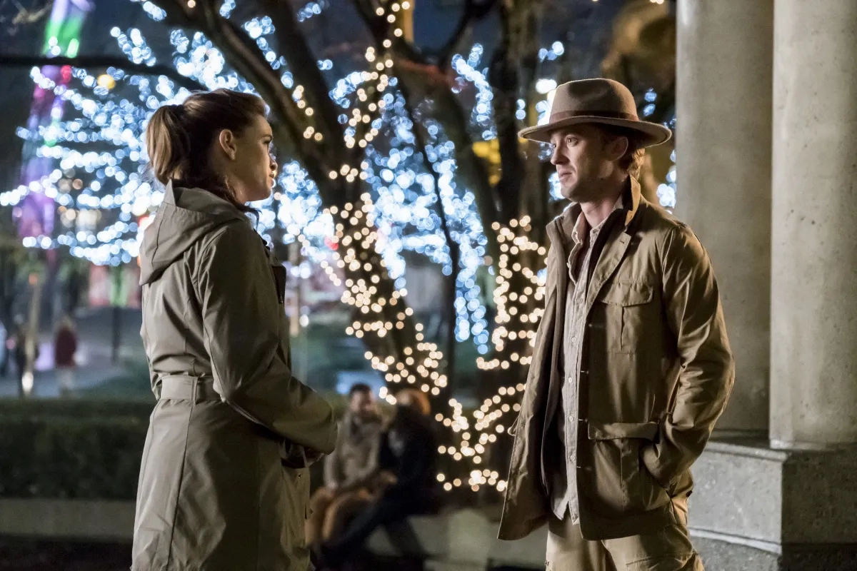 Tom Felton and Danielle Panabaker in The Flash (2014)