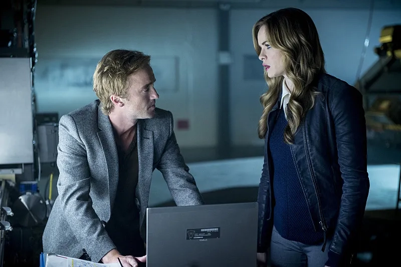 Tom Felton and Danielle Panabaker in The Flash (2014)