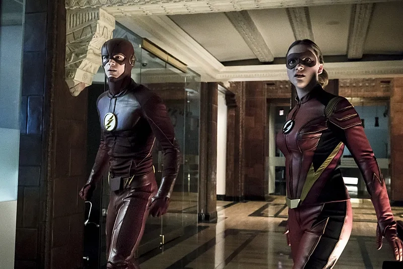 Grant Gustin and Violett Beane in The Flash (2014)