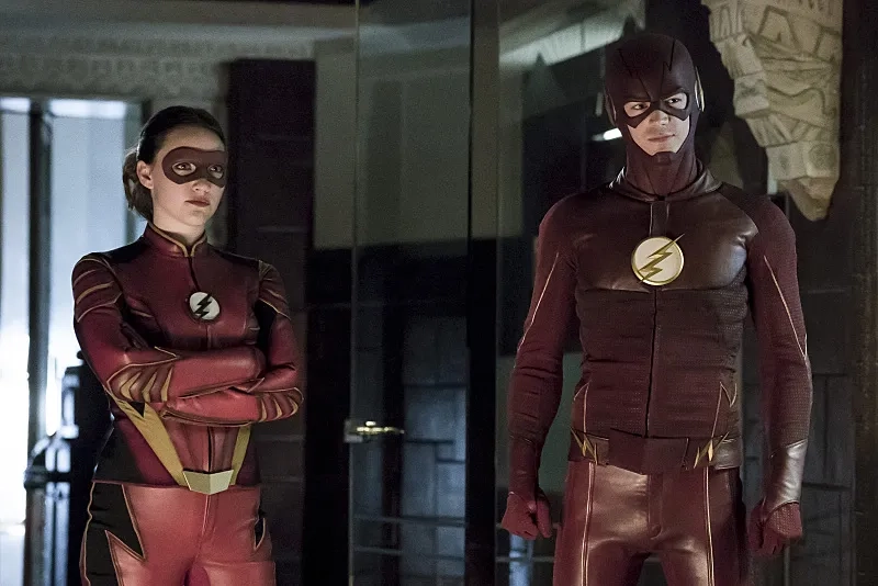Grant Gustin and Violett Beane in The Flash (2014)