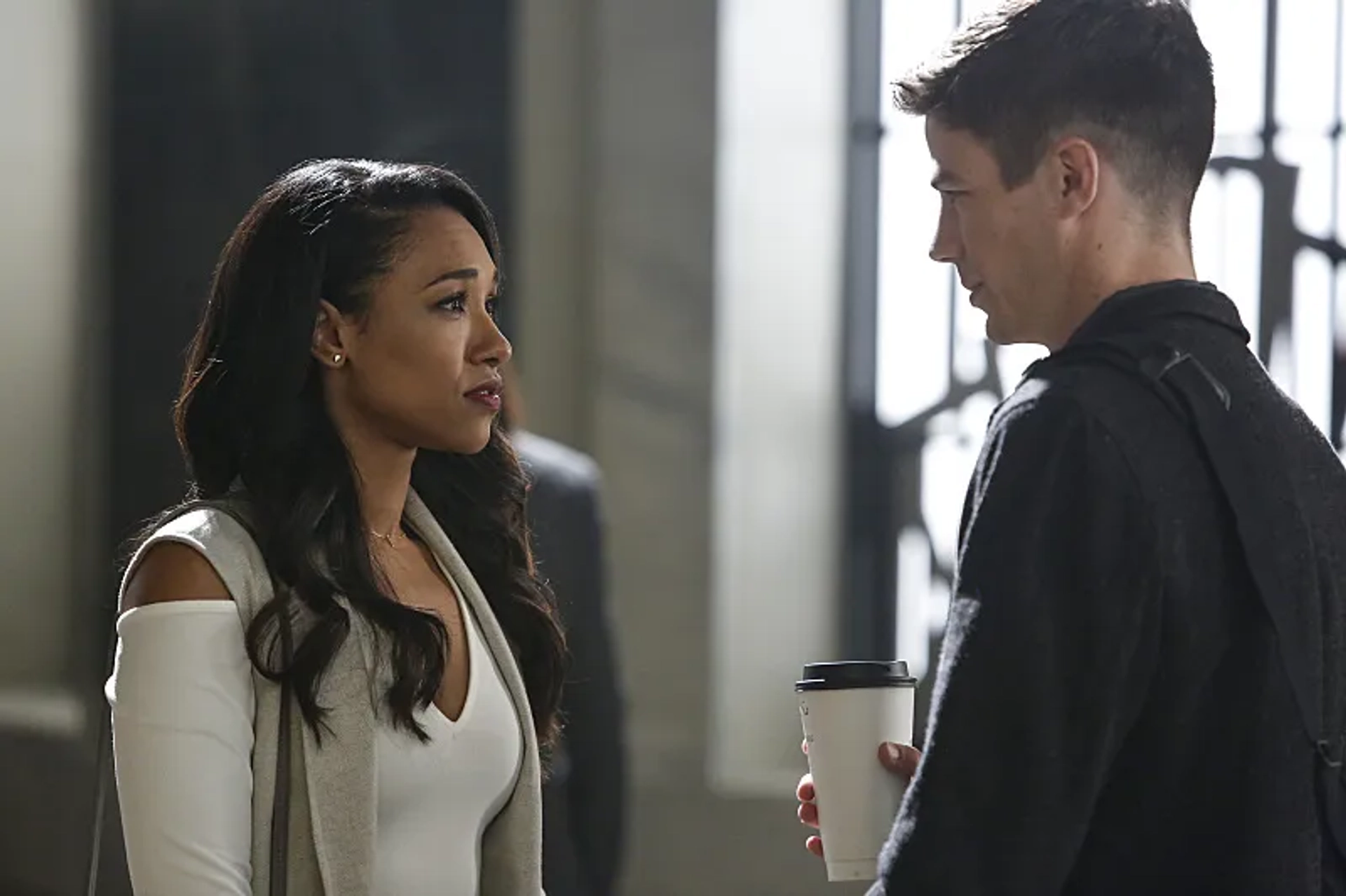 Grant Gustin and Candice Patton in The Flash (2014)