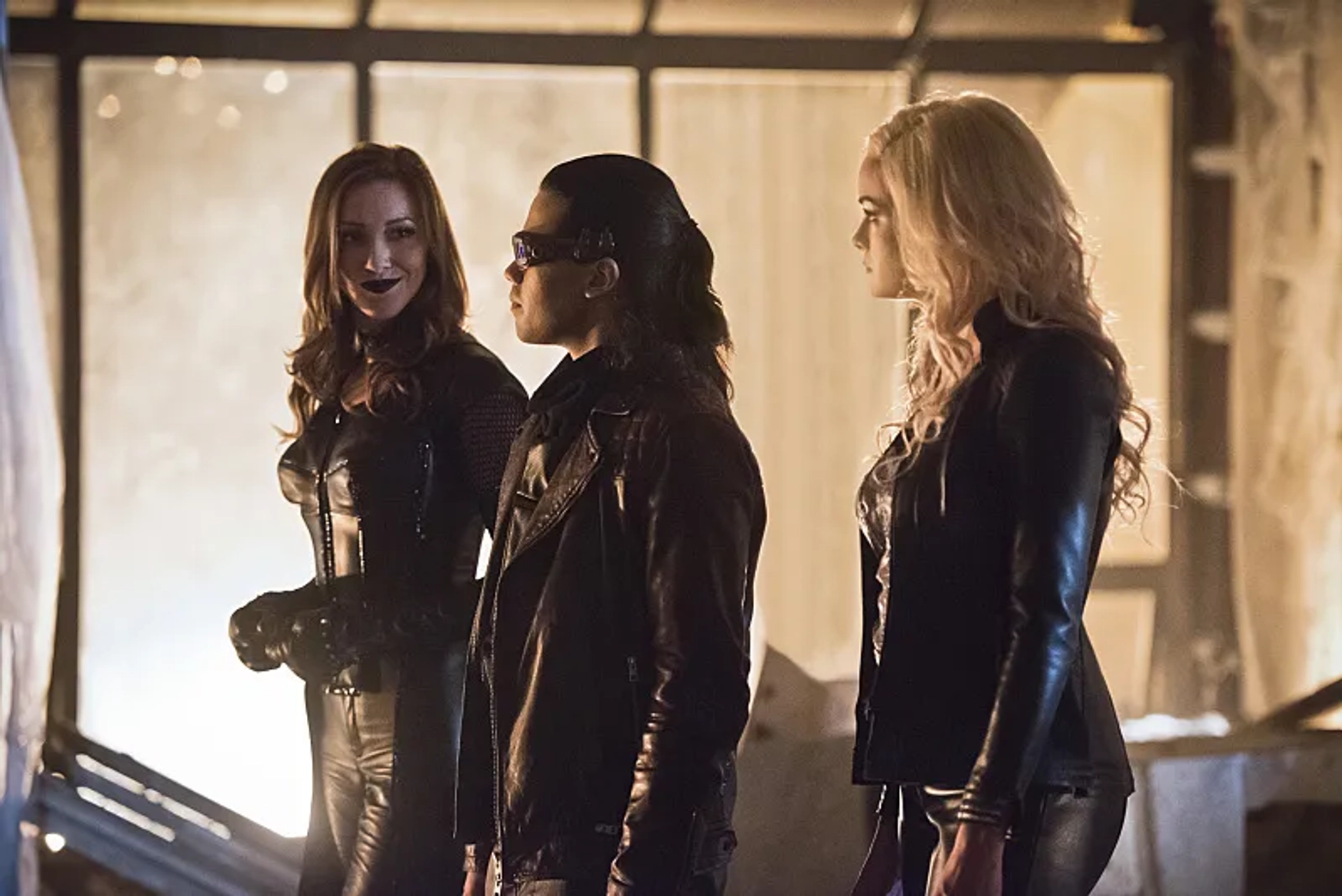 Danielle Panabaker, Katie Cassidy, and Carlos Valdes in The Flash (2014)