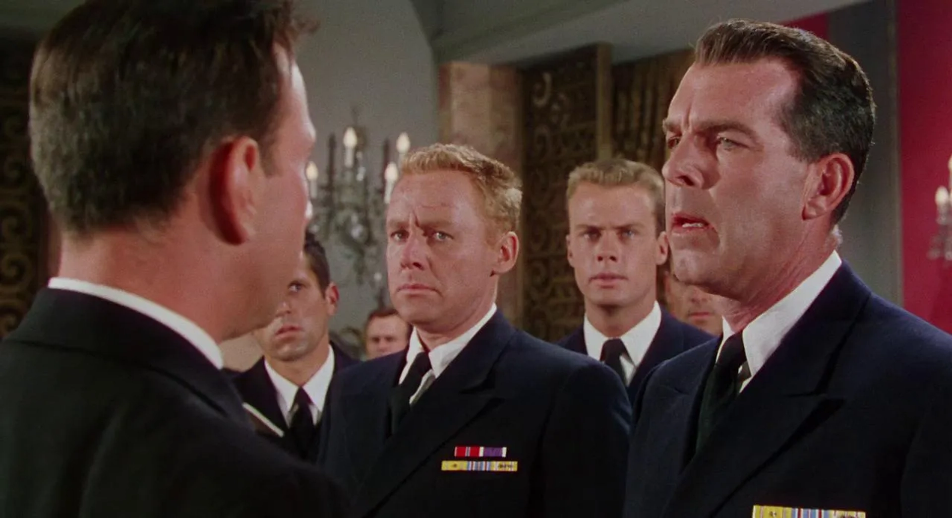 José Ferrer, Van Johnson, Robert Francis, and Fred MacMurray in The Caine Mutiny (1954)