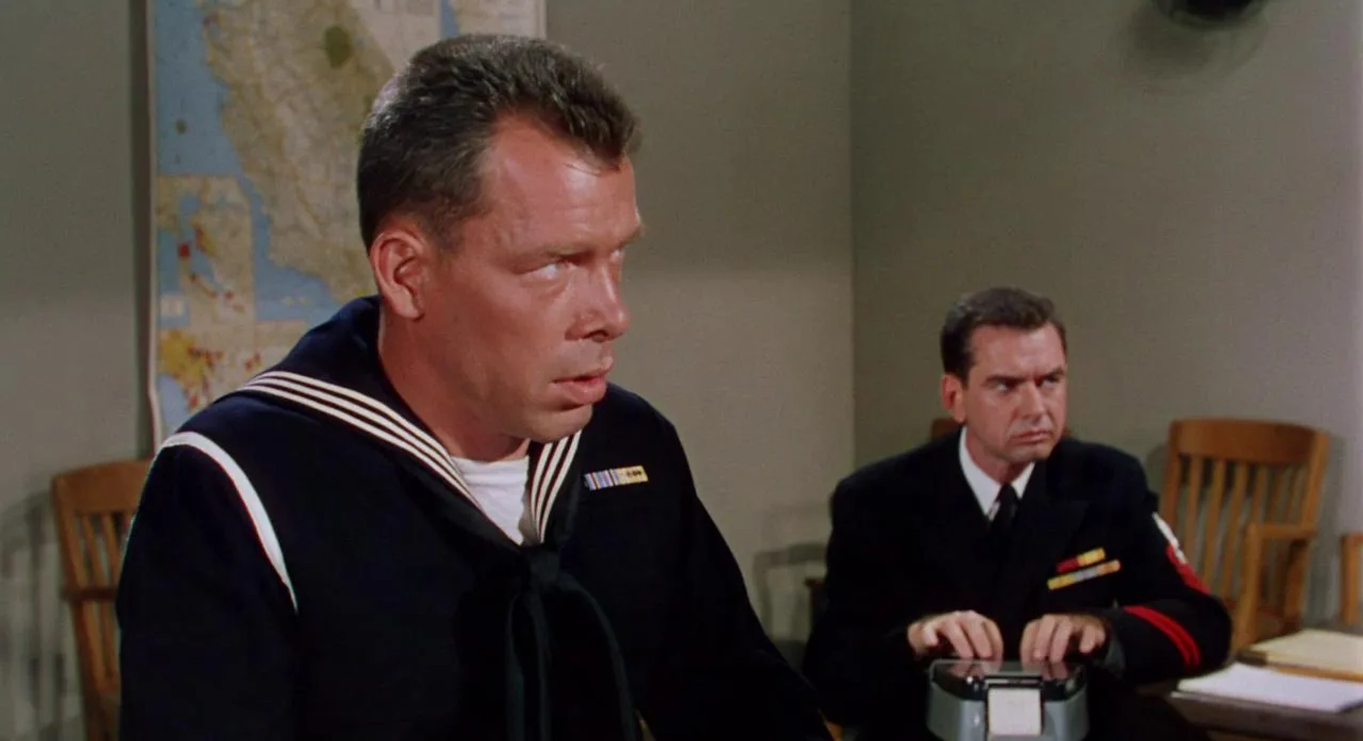 Lee Marvin and Don Keefer in The Caine Mutiny (1954)