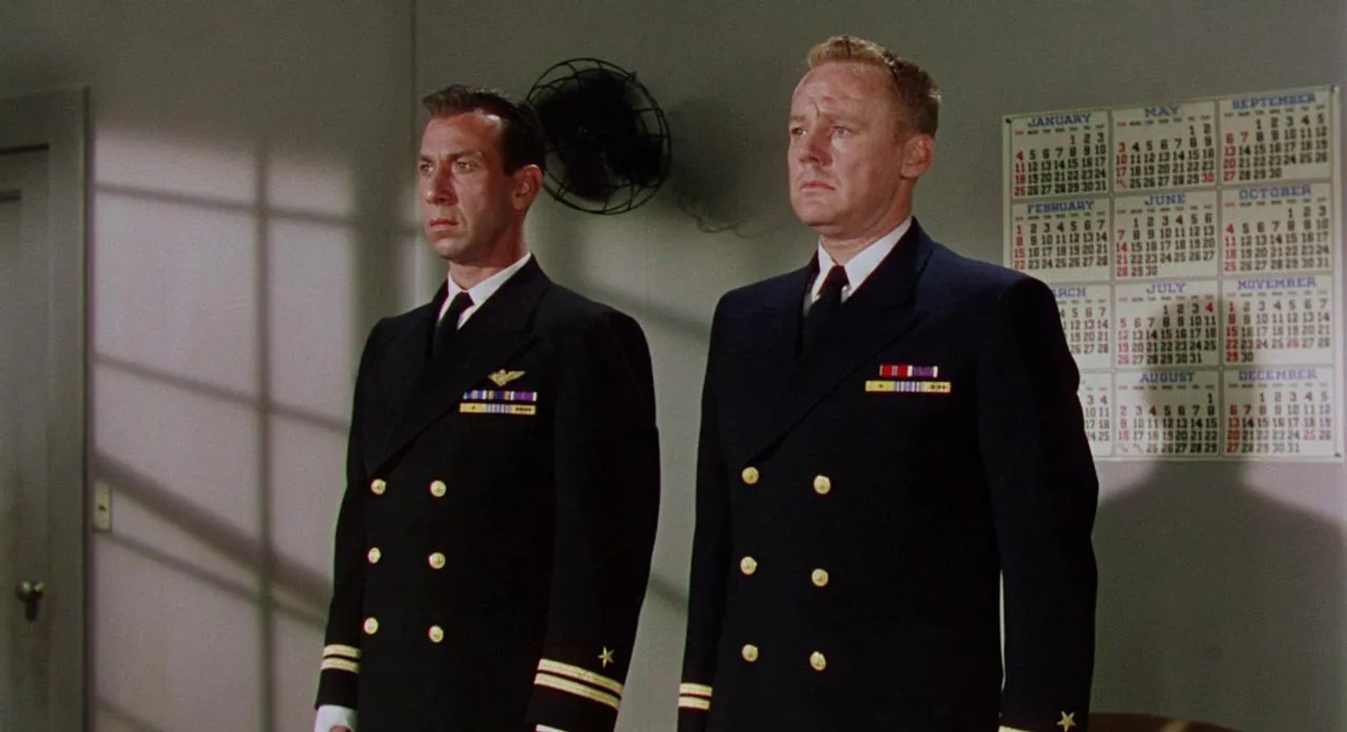 José Ferrer and Van Johnson in The Caine Mutiny (1954)