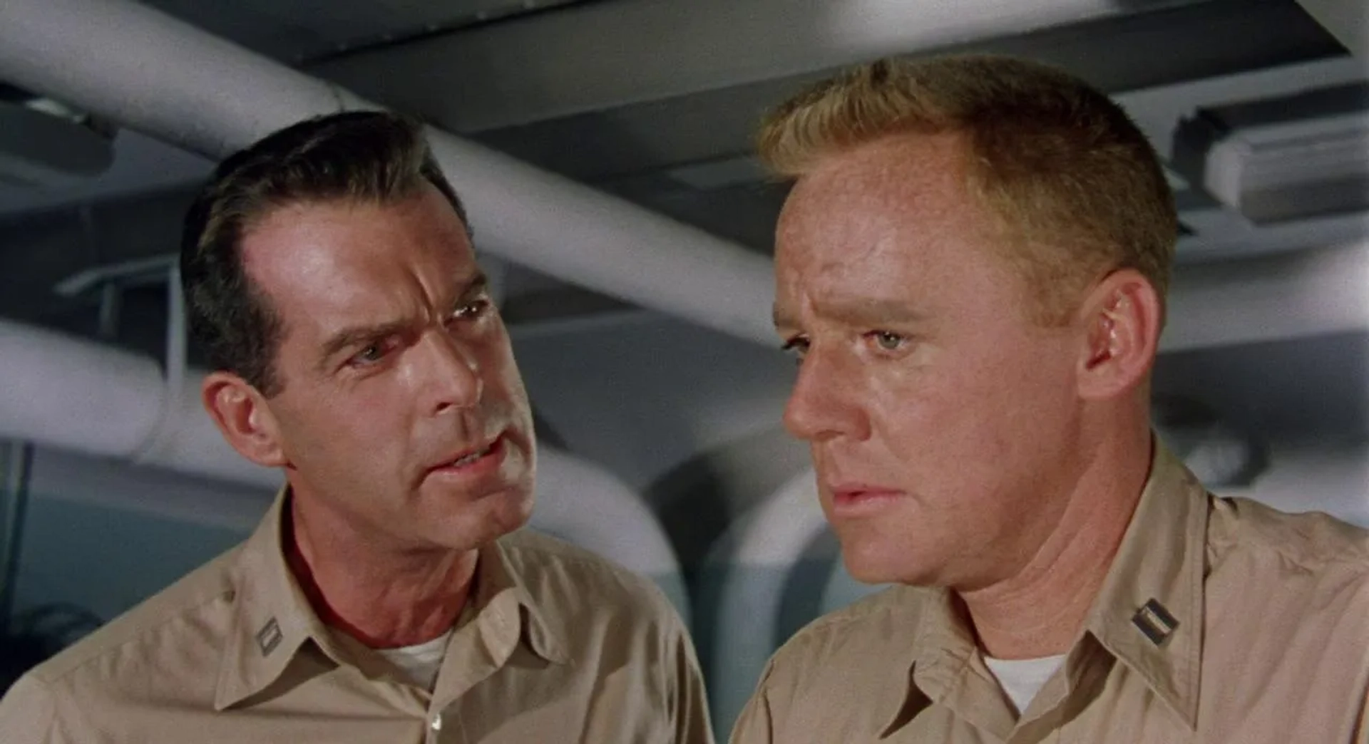 Van Johnson and Fred MacMurray in The Caine Mutiny (1954)