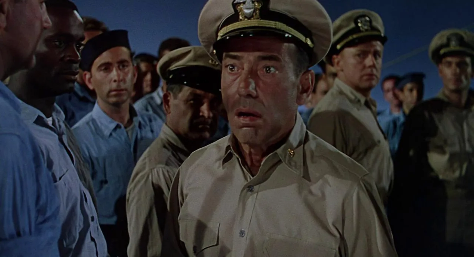 Humphrey Bogart and Van Johnson in The Caine Mutiny (1954)