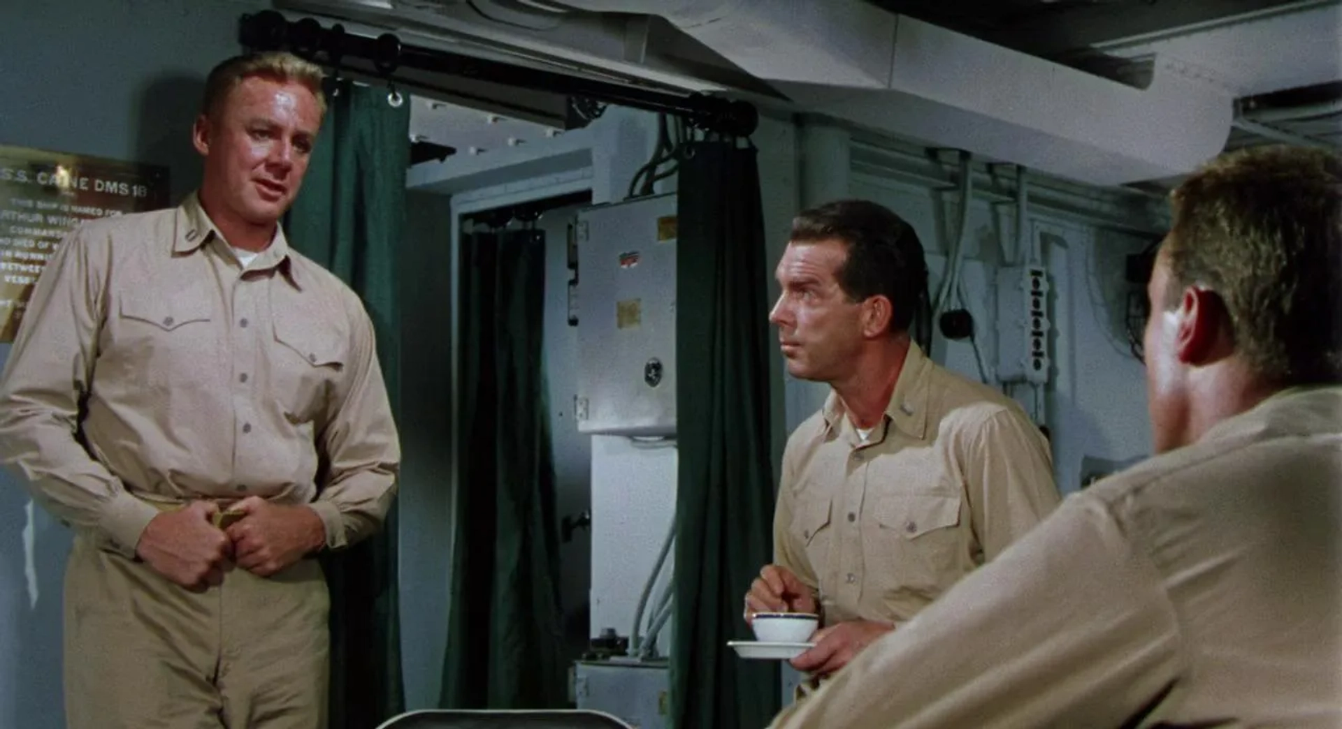 Van Johnson, Robert Francis, and Fred MacMurray in The Caine Mutiny (1954)