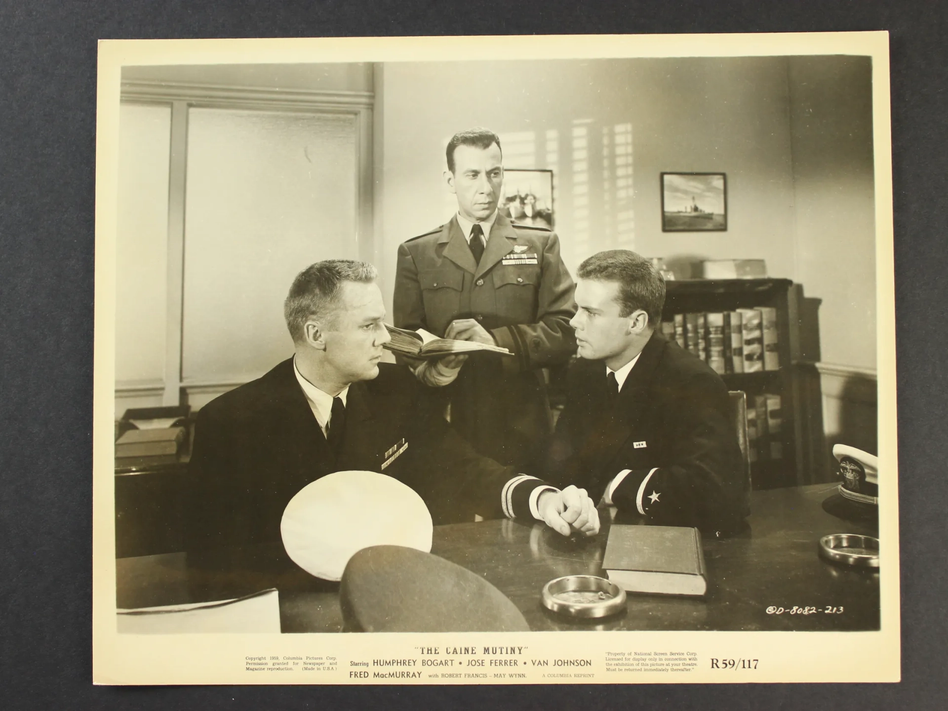 José Ferrer, Van Johnson, and Robert Francis in The Caine Mutiny (1954)