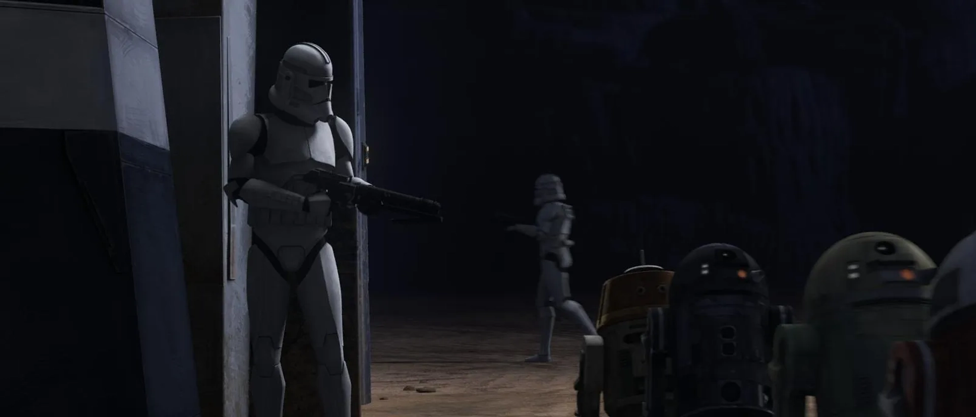 Dee Bradley Baker and Dave Filoni in Star Wars: The Bad Batch (2021)