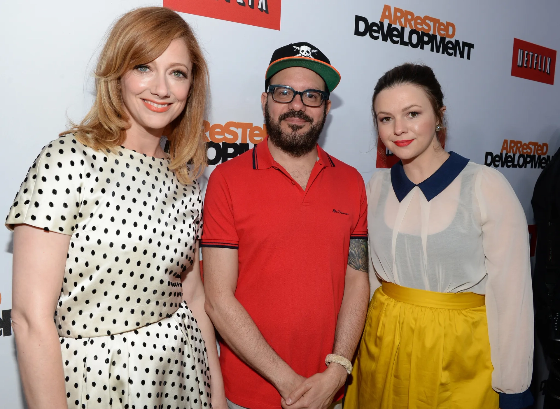 David Cross, Judy Greer, and Amber Tamblyn at an event for Arrested Development (2003)