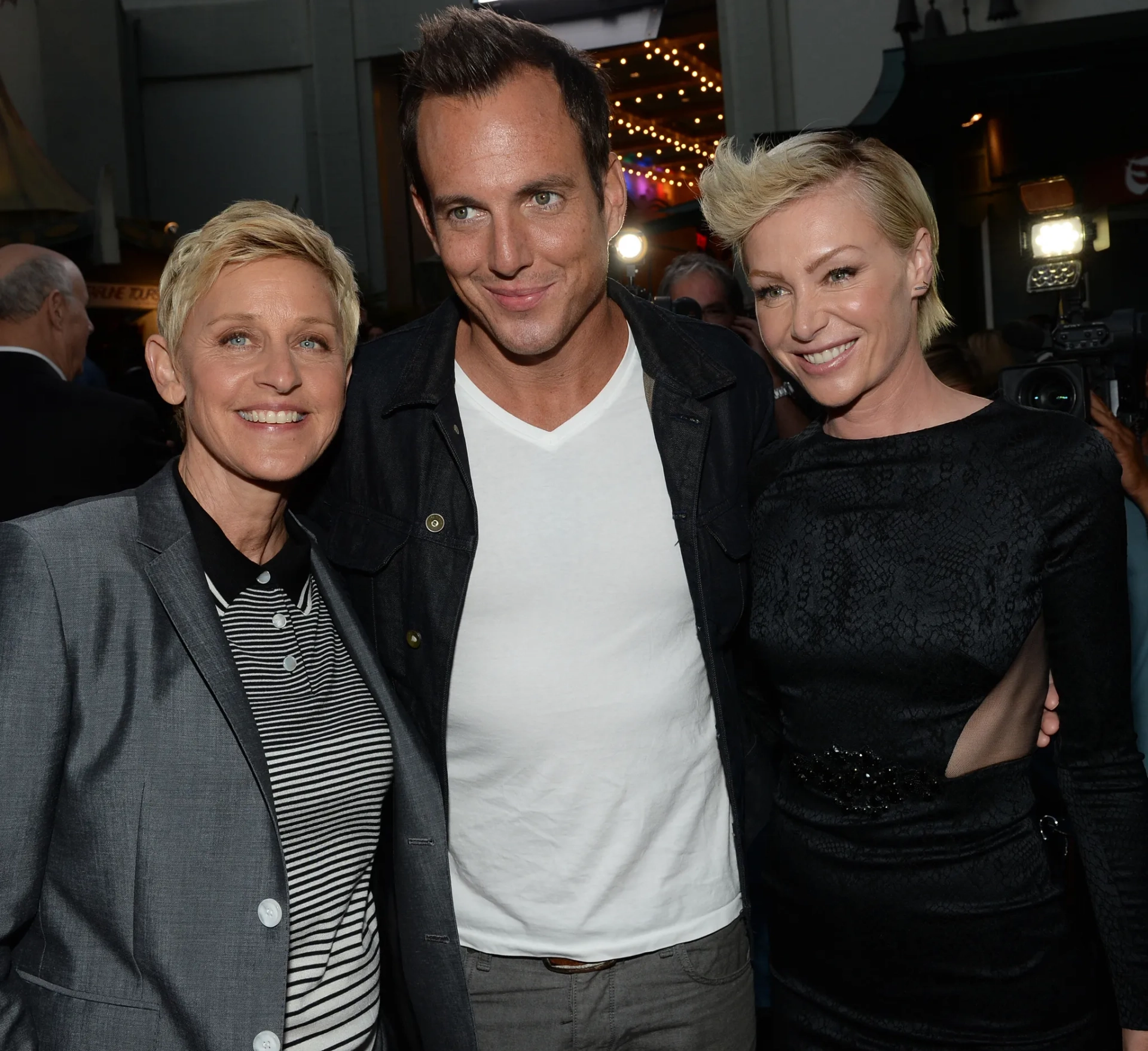 Ellen DeGeneres, Will Arnett, and Portia de Rossi at an event for Arrested Development (2003)