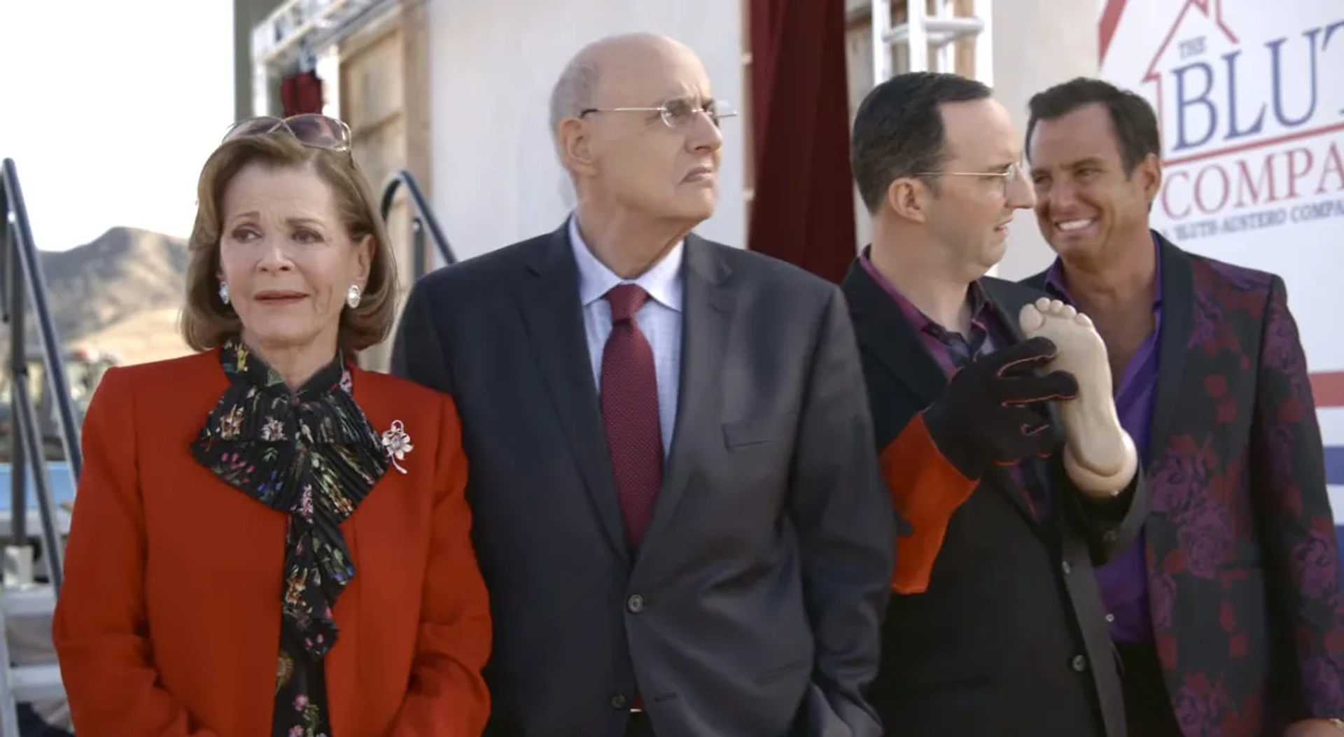 Jeffrey Tambor, Will Arnett, Tony Hale, and Jessica Walter in Arrested Development (2003)