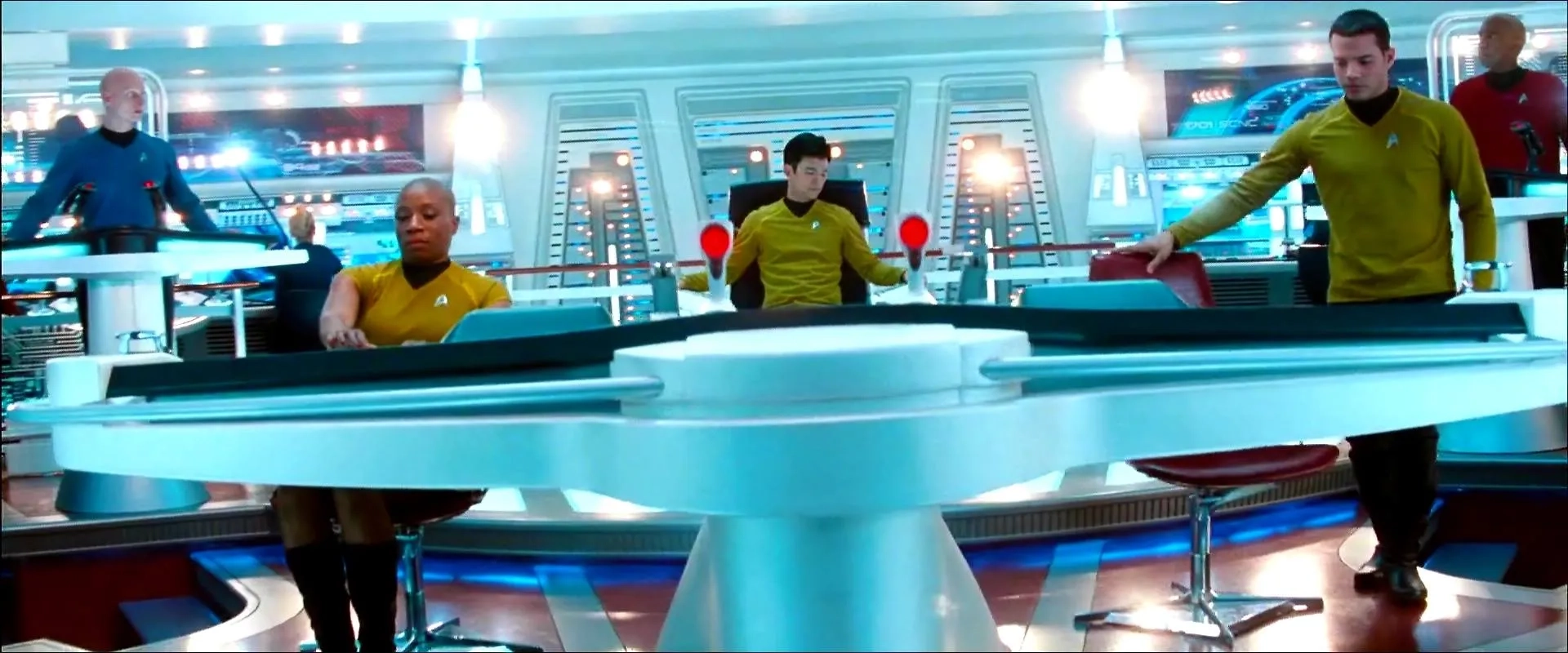 Rene Rosado, John Cho, Aisha Hinds, and Joseph Gott "Star Trek Into Darkness"